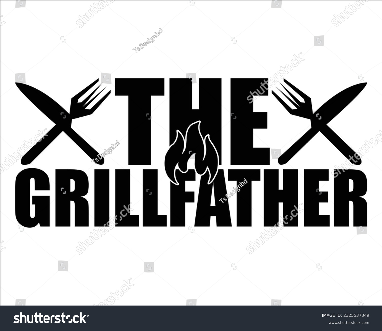 SVG of The Grillfather Svg Design,Barbecue svg,BBQ SVG design and craft files,Barbeque party. Father's Day decor. BBQ clipart,Bbq Design Svg Design svg