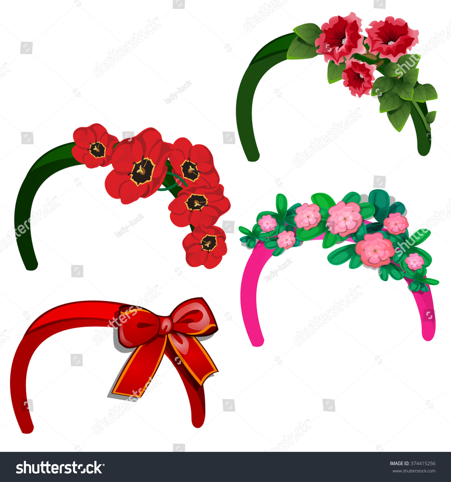 Download Headband Flowers Vector Illustration Stock Vector ...