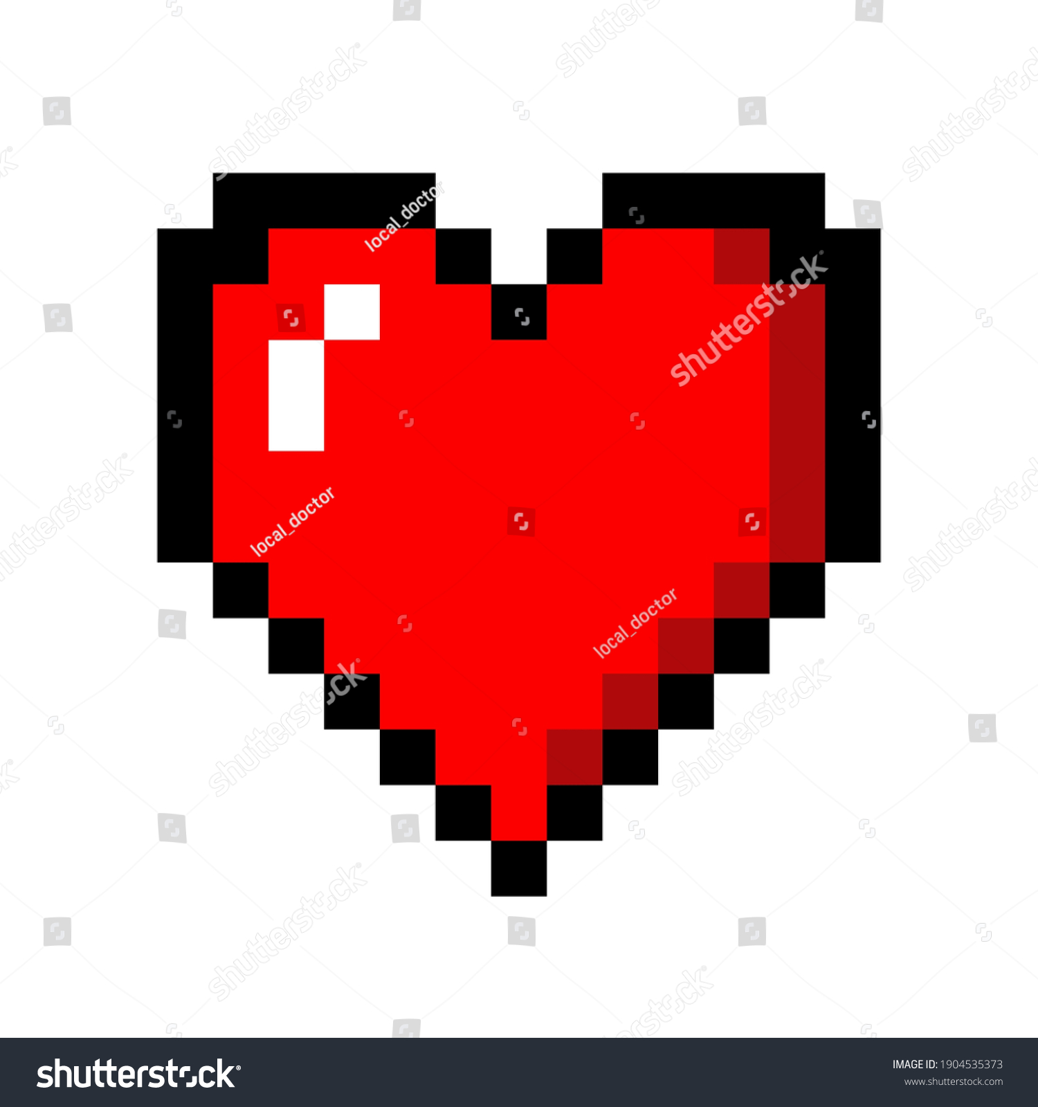 25,488 Pixel heart Stock Vectors, Images & Vector Art | Shutterstock