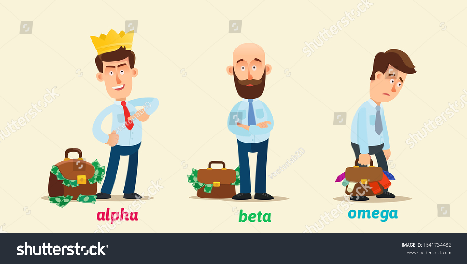 Hierarchy Men By Income Alpha Beta Stok Vektör Telifsiz 1641734482 Shutterstock 5545