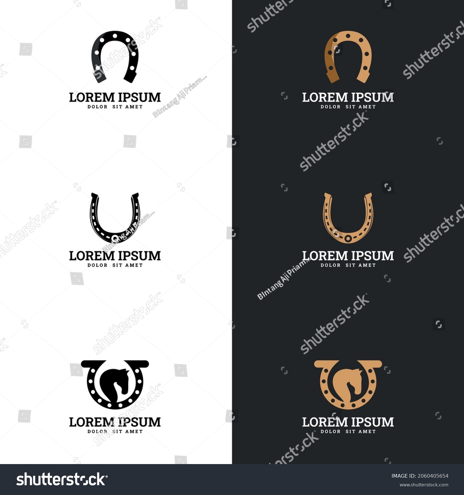 horse-horseshoe-logo-suitable-company-logo-stock-vector-royalty-free