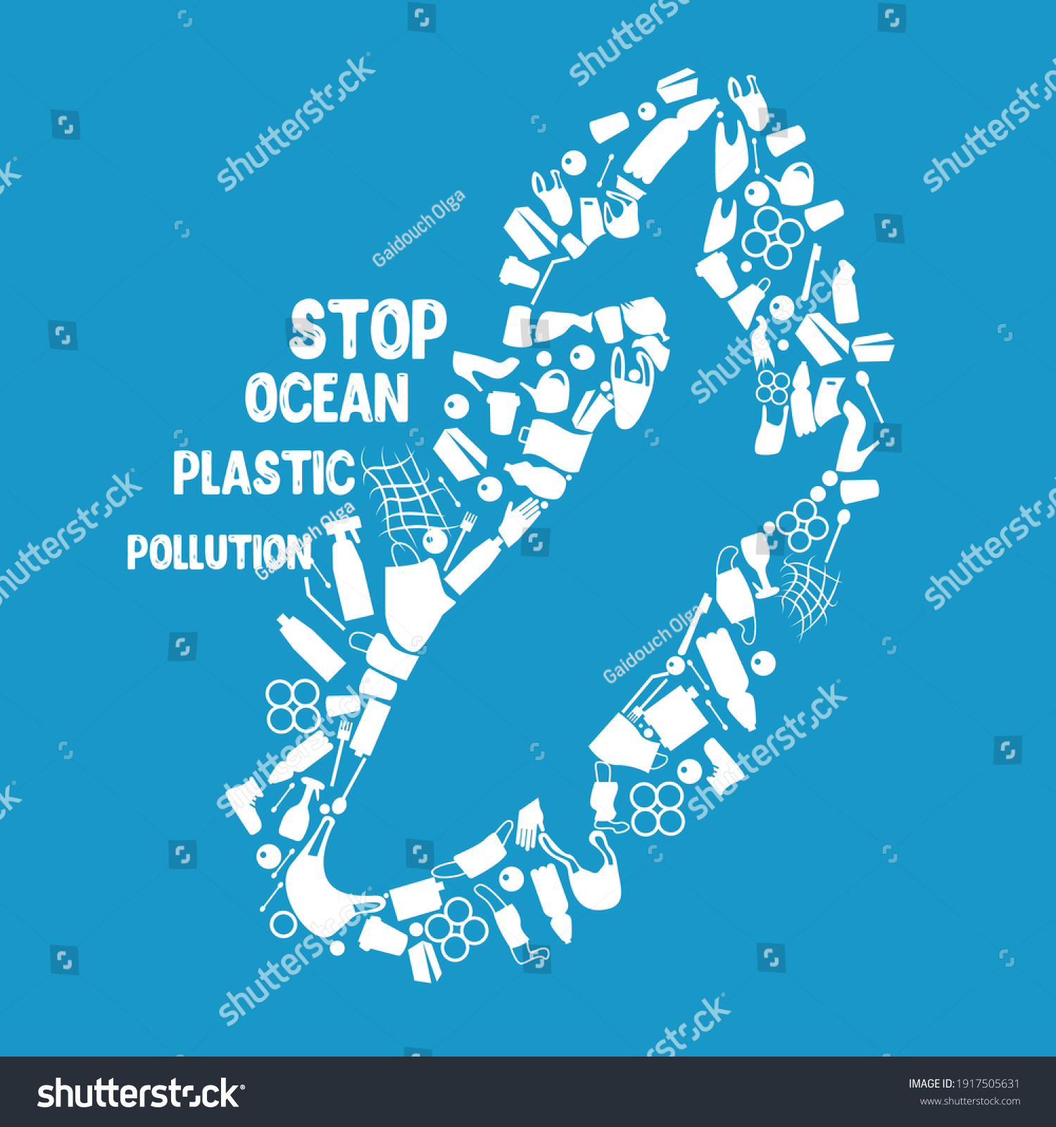 Illustration Dedicated Pollution Oceans Stock Vector (Royalty Free ...