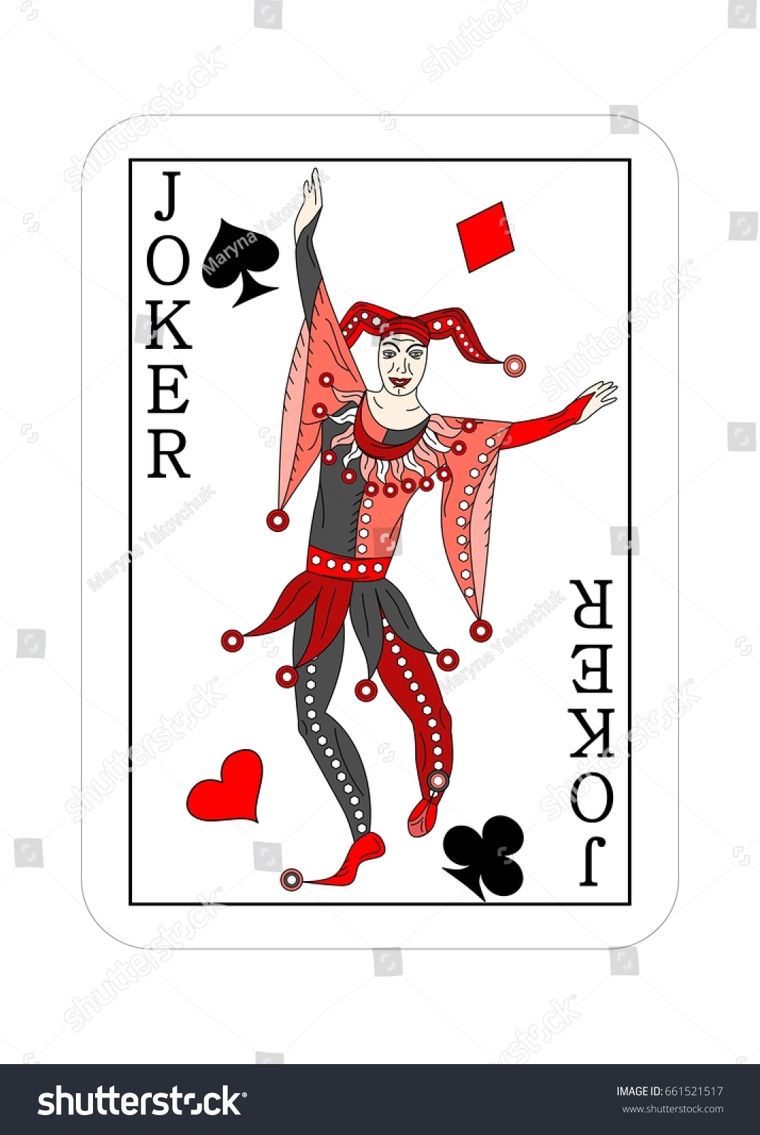 Illustration Playing Card Poker Joker のベクター画像素材 ロイヤリティフリー