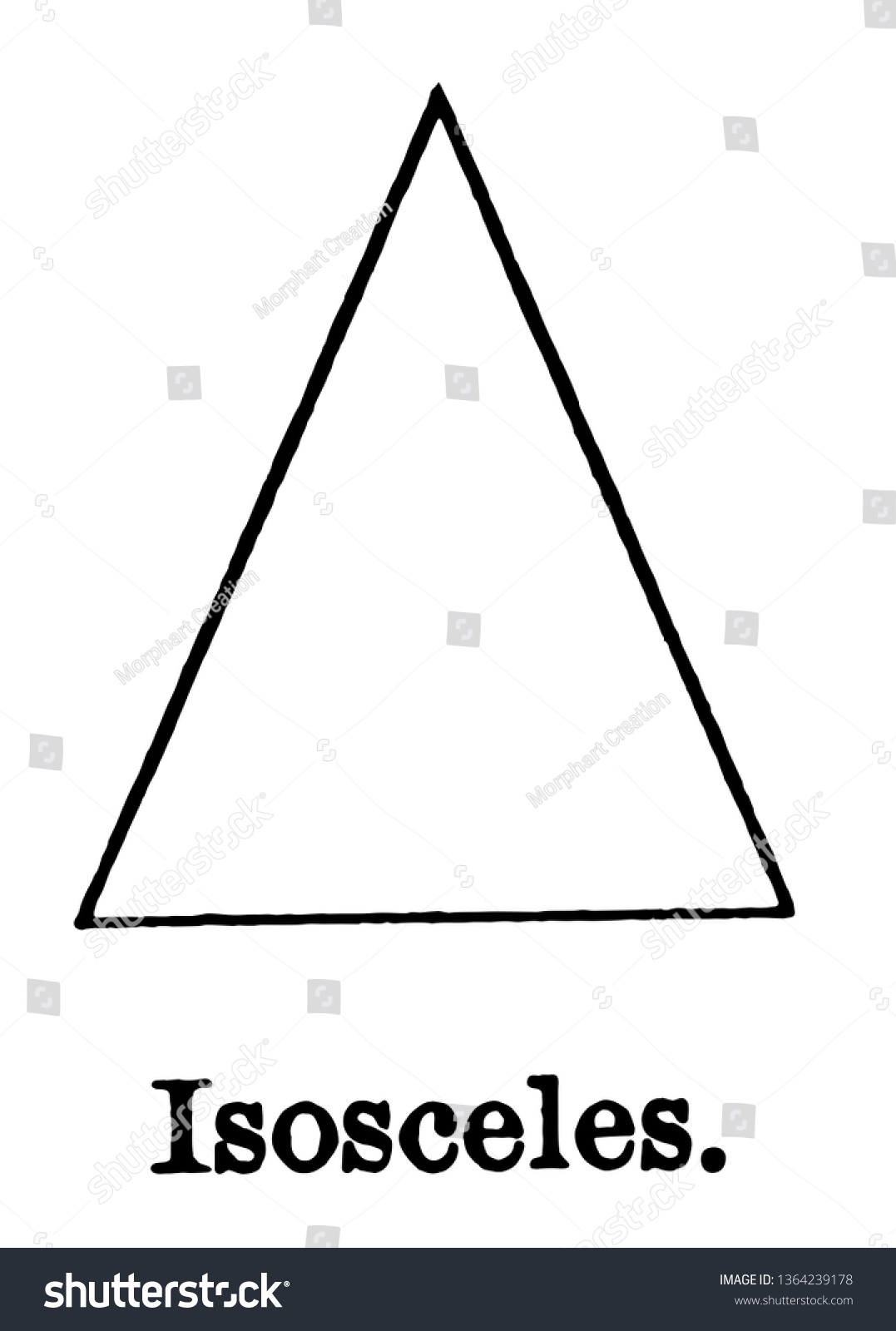 Image Isosceles Triangle Two Sides This Stock Vector (Royalty Free ...