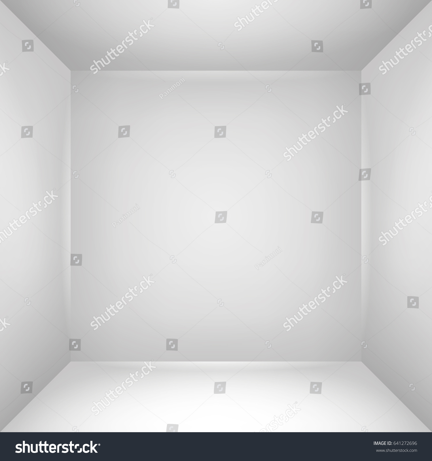 Inner Space Box Empty White Room Stock Vector (Royalty Free) 641272696 ...