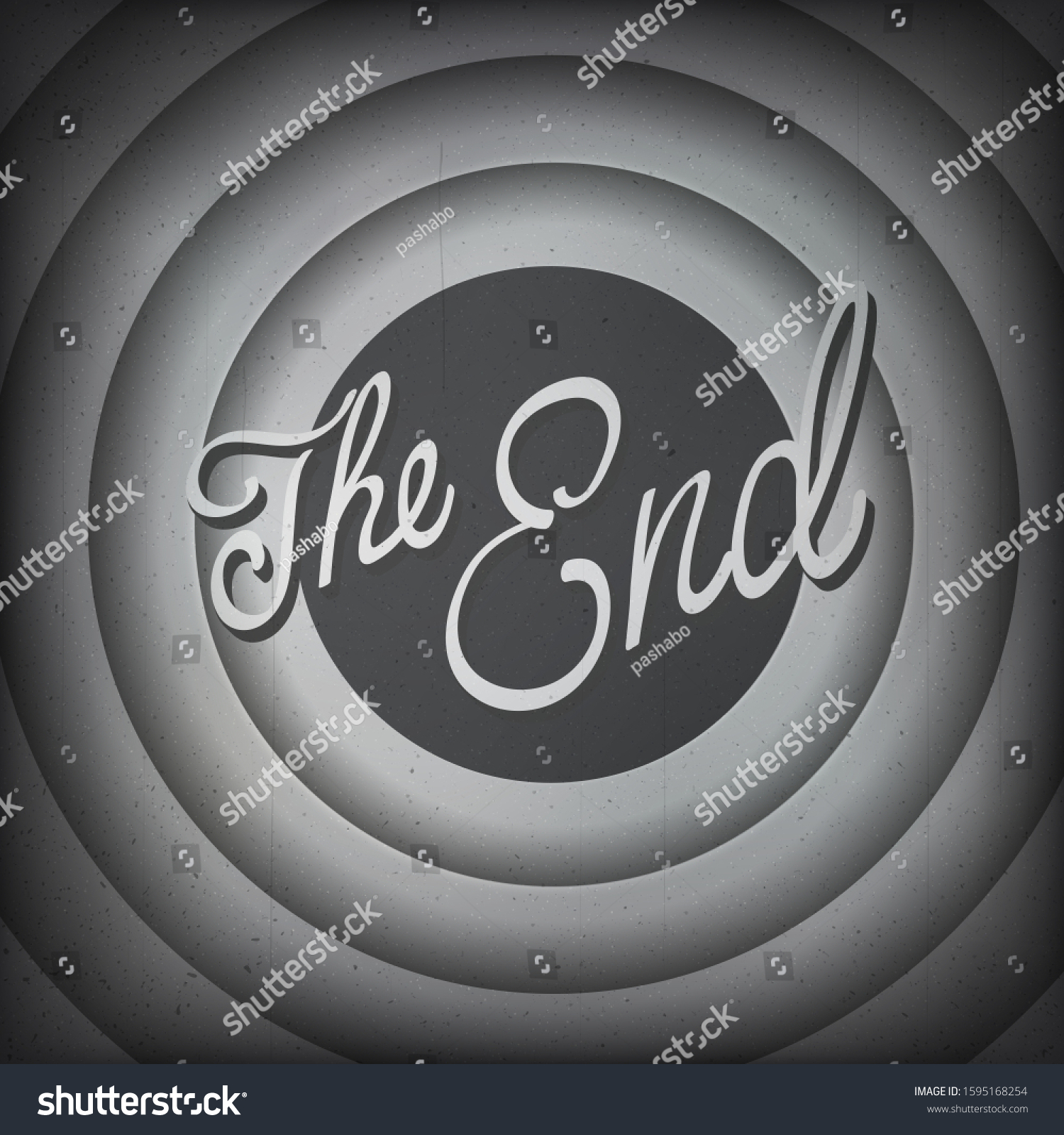 Last Frame Film End Film Vintage Stock Vector (Royalty Free) 1595168254 ...