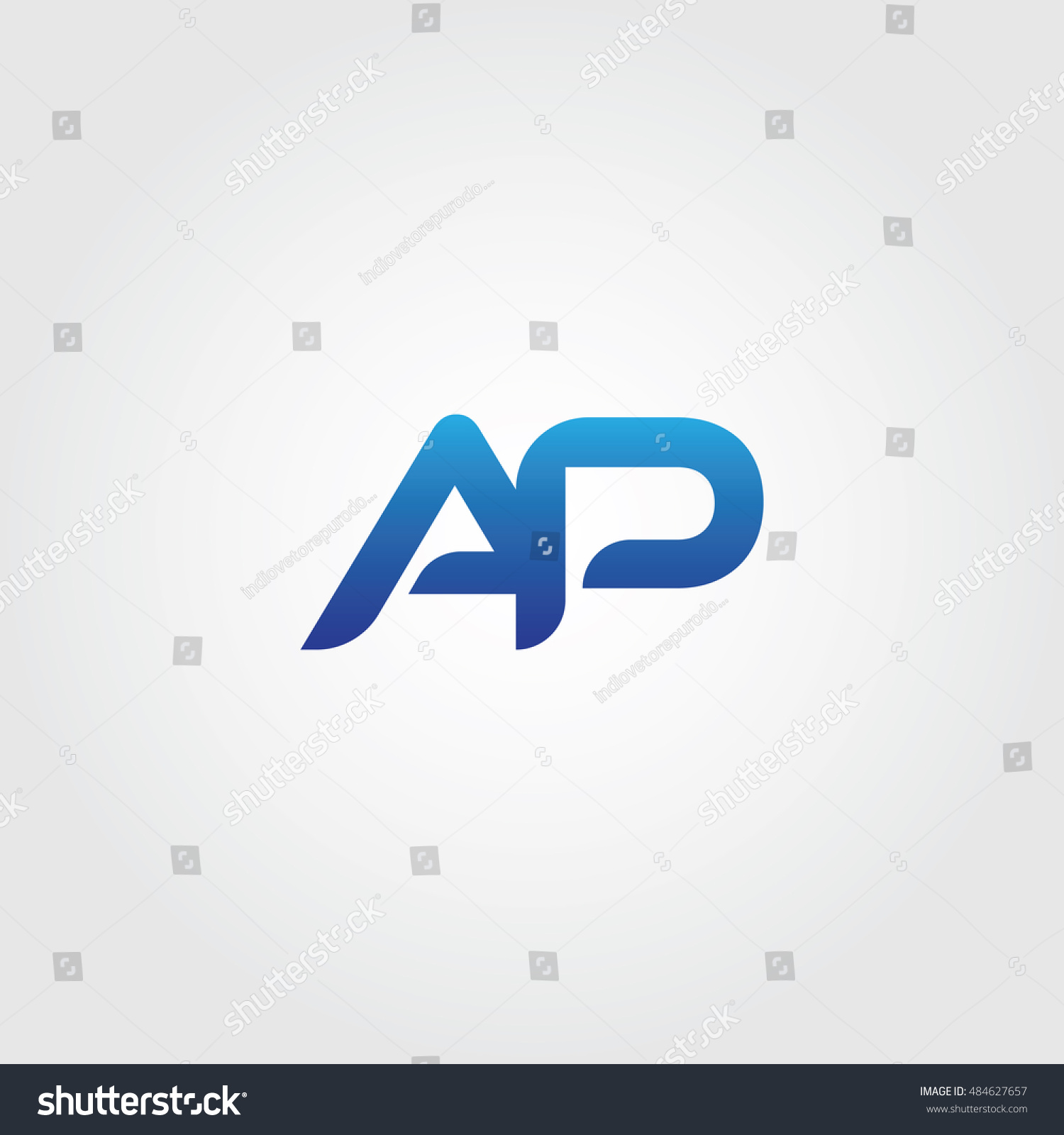 Letters P Combined Icon Logo Templates Stock Vector Royalty Free