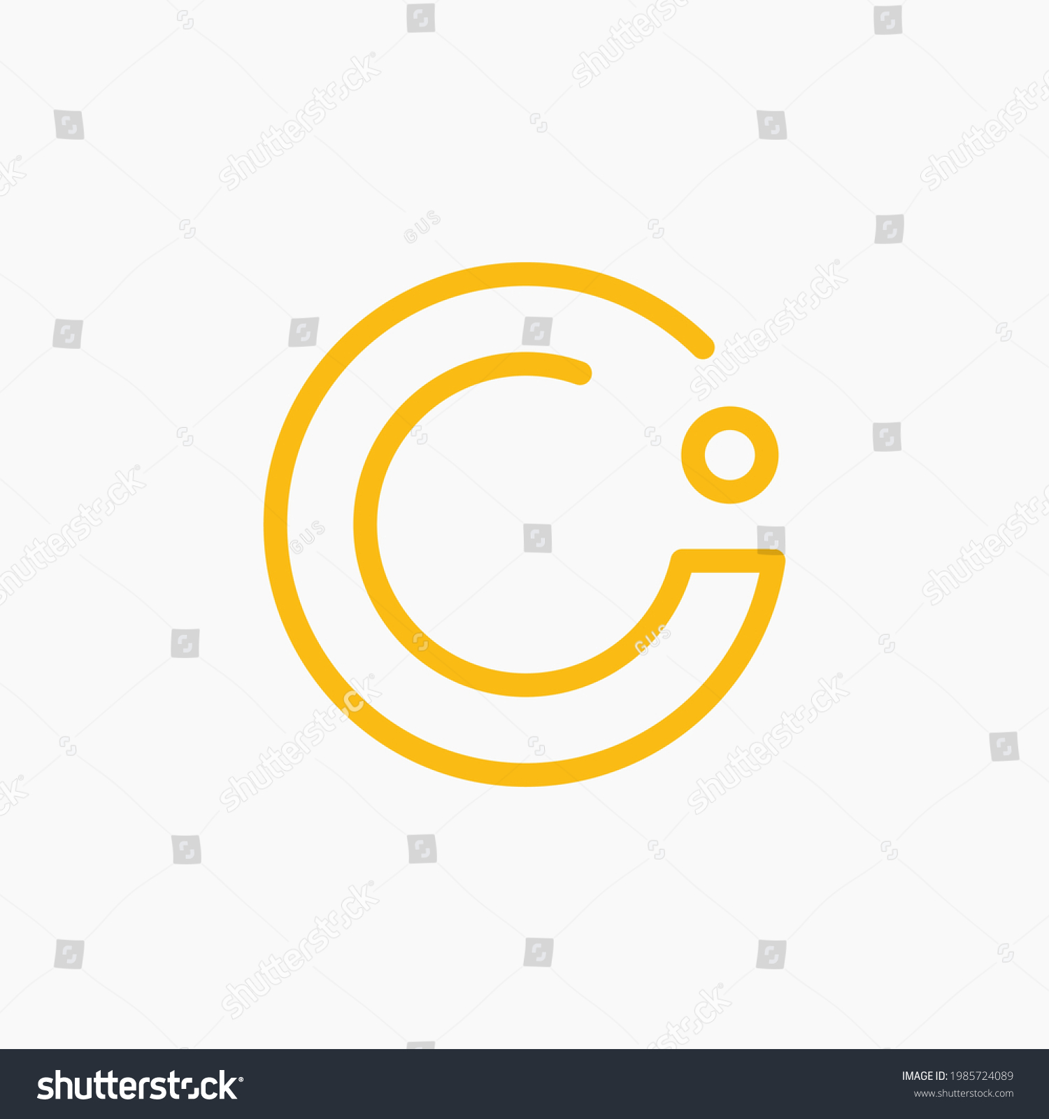 SVG of The letters O and i are combined into a simple and memorable circle symbol. This logo is minimalist and still elegant. A logo that fits any company. svg