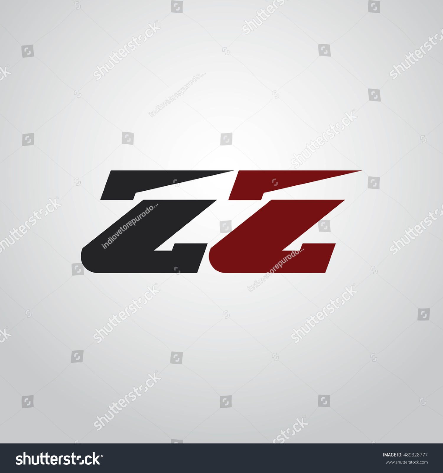 Letters Z Z Logo Automotive Black Stock Vector 489328777 - Shutterstock