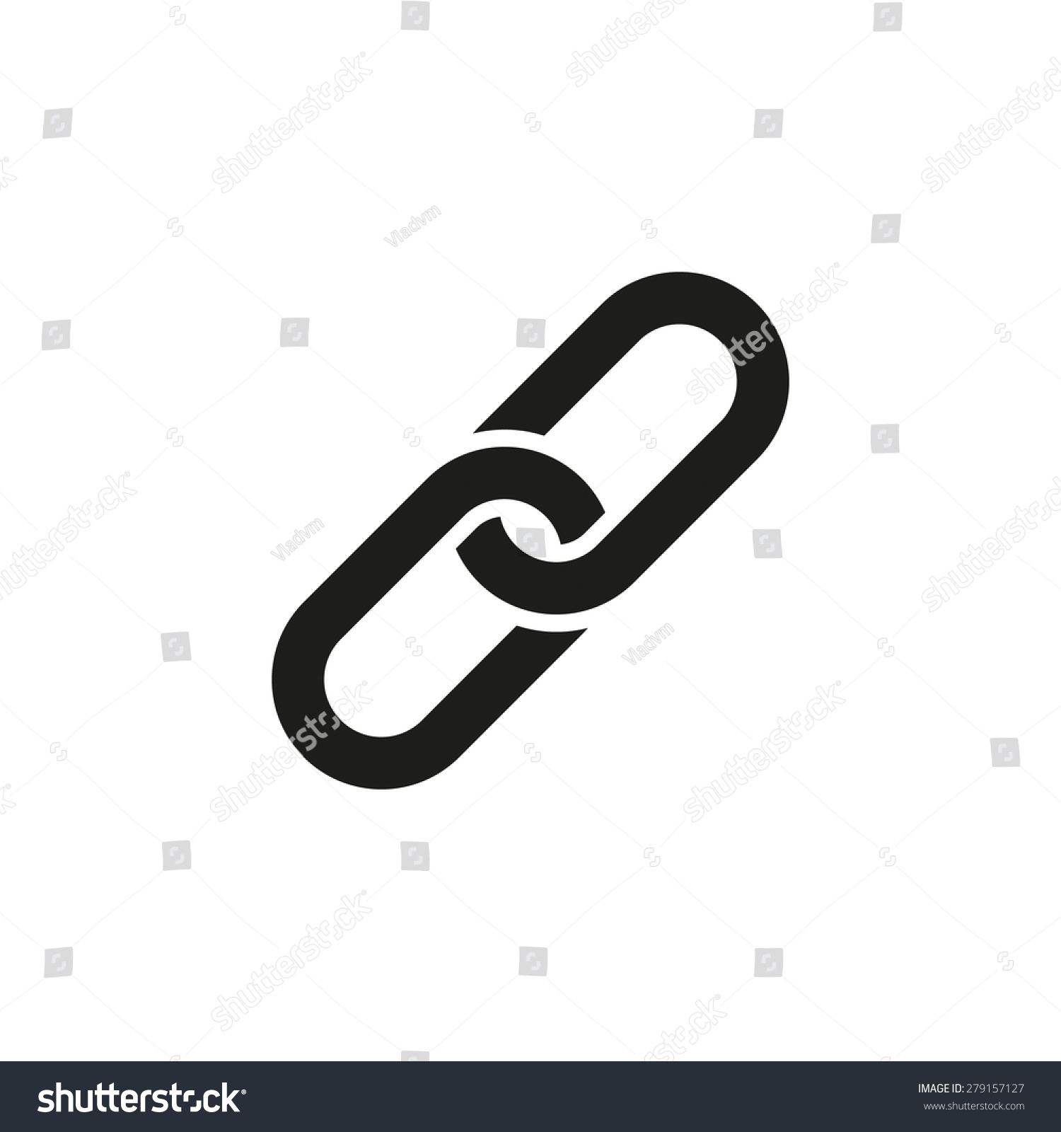 Link Icon Linked Symbol Flat Vector Stock Vector 279157127 - Shutterstock