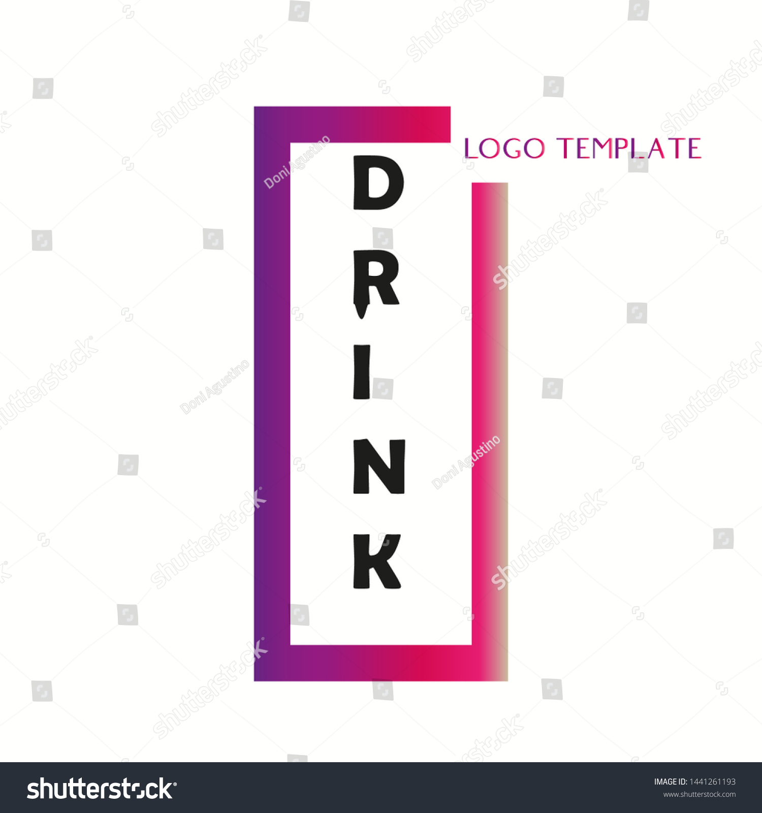 SVG of the logo with the words drink - vector svg