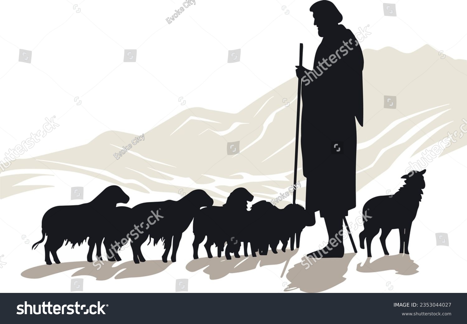 SVG of The Lord shepherd is my shepherd I shall not want, svg, vector svg