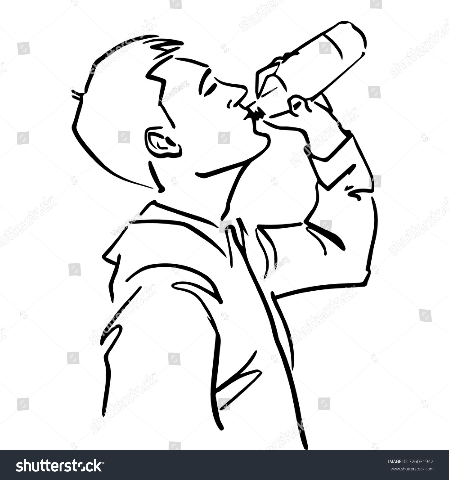 Man drinking sketch Images, Stock Photos & Vectors Shutterstock