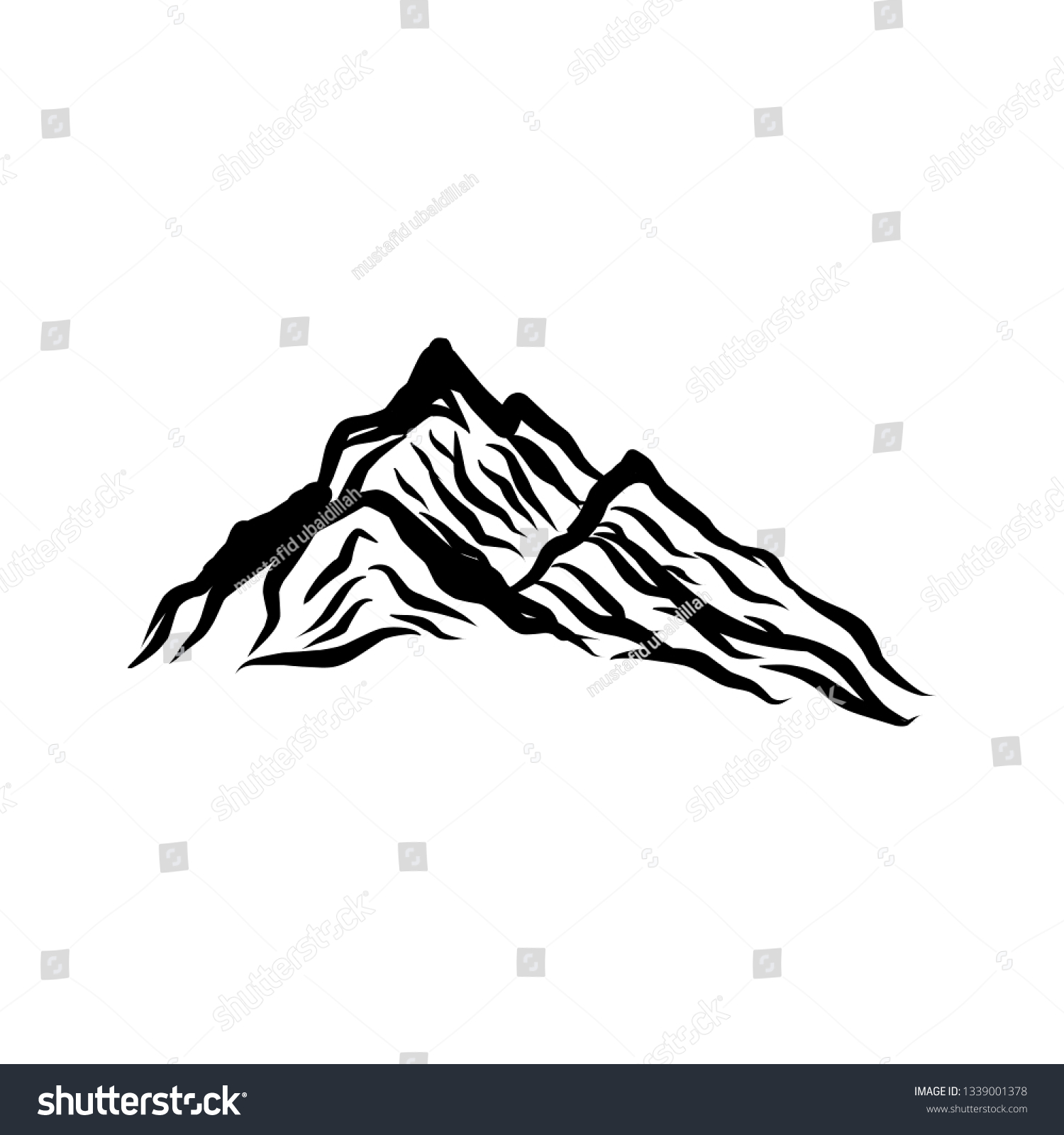 Mountain Logo Vector Mountain Symbol vector de stock (libre de