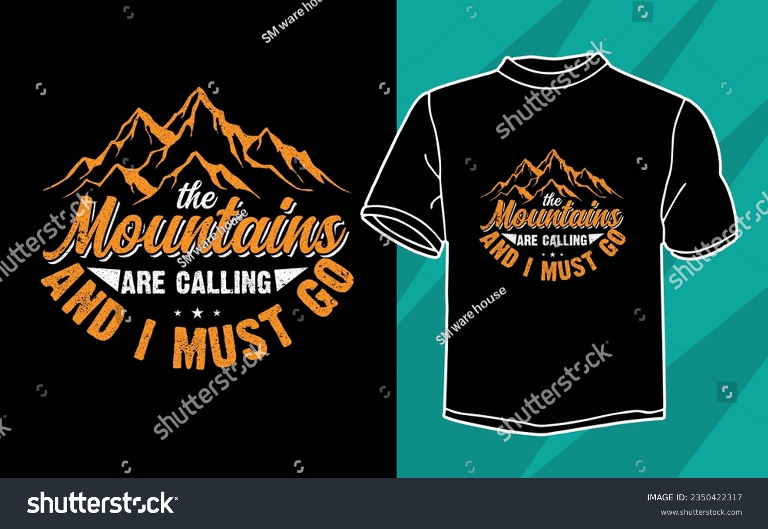 SVG of the mountains are calling and i must go t shirt svg