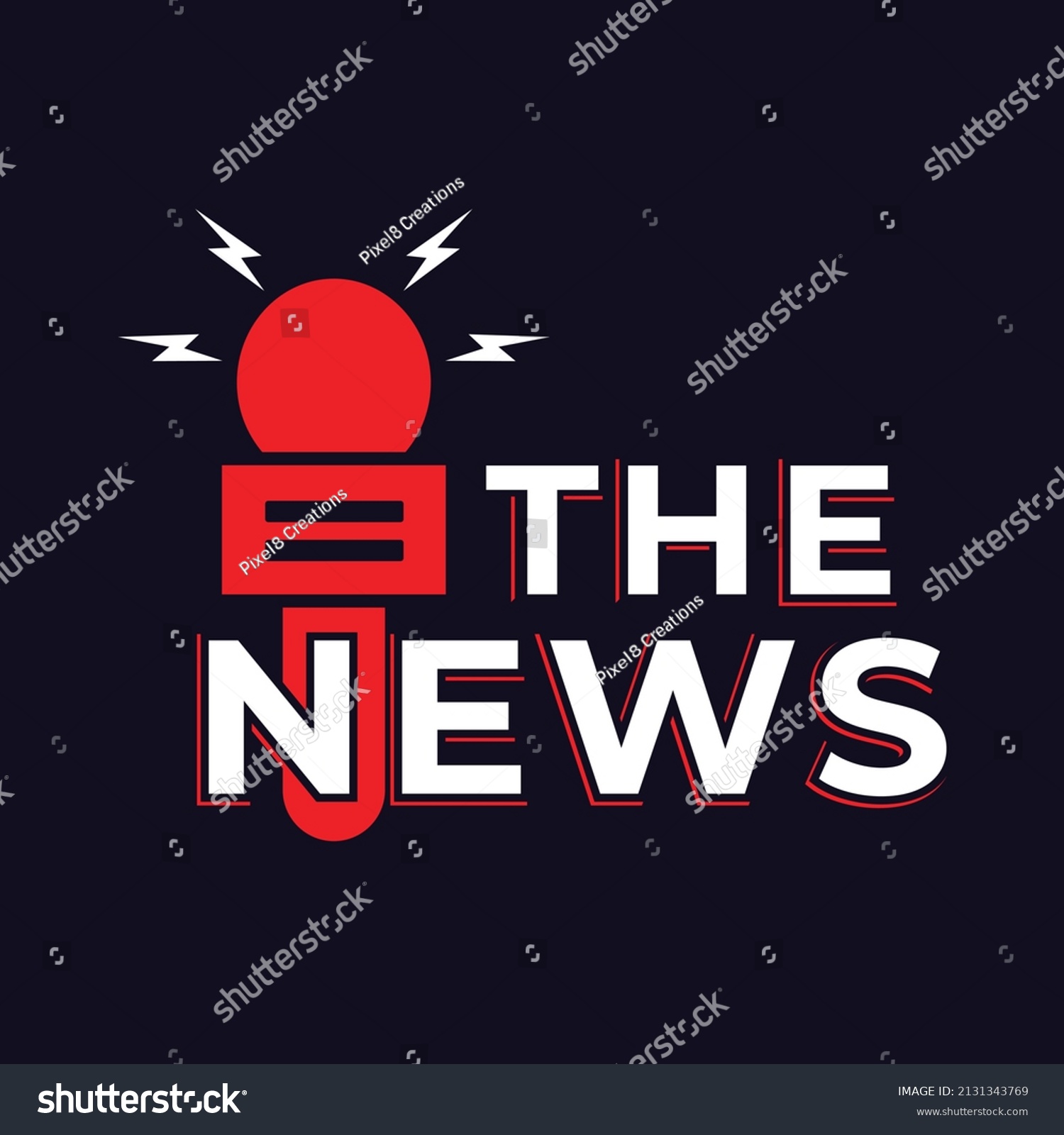 News Logo Vector Illustration Stock Vector (Royalty Free) 2131343769 ...