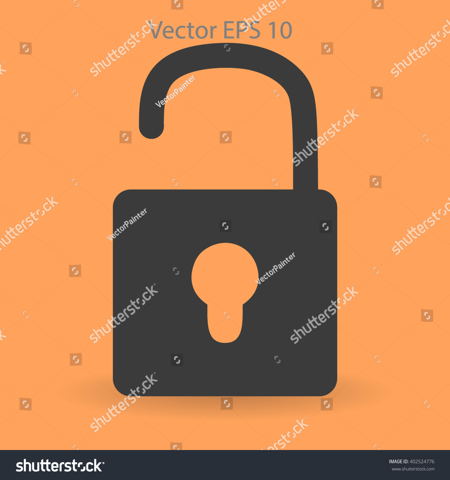 Padlock Vector Illustration Stock Vector Royalty Free 402524776 Shutterstock 4433