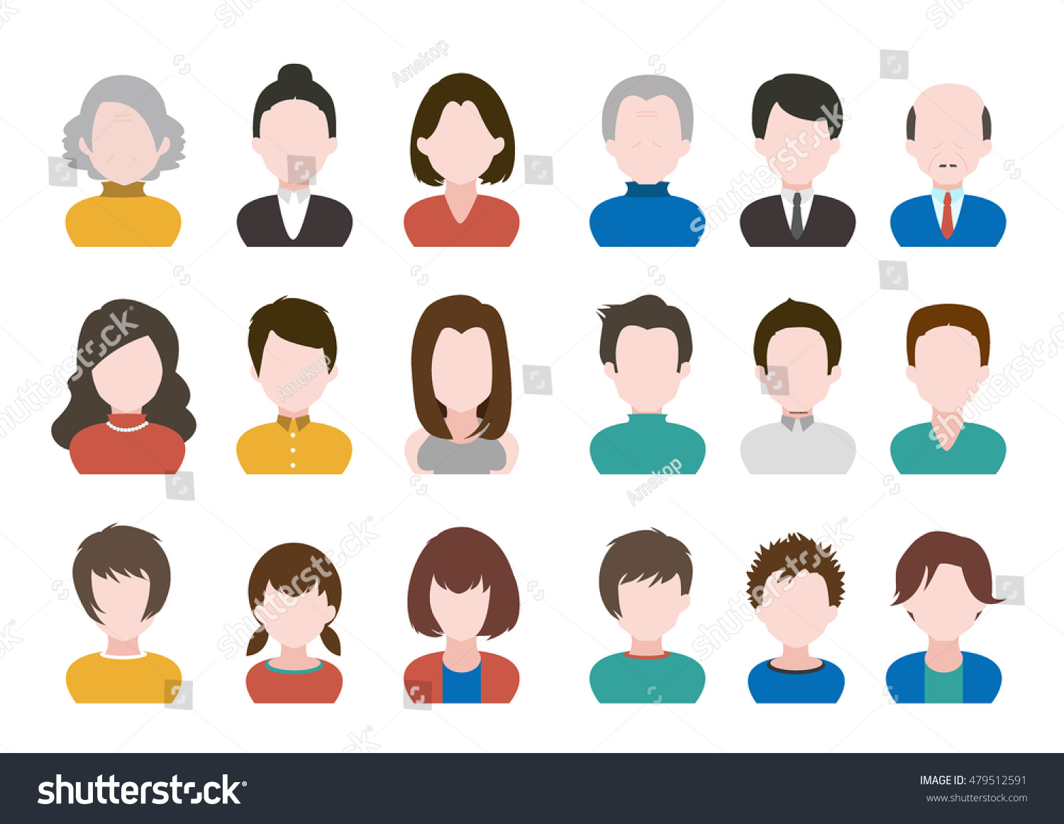 People All Ages Stock Vector (Royalty Free) 479512591