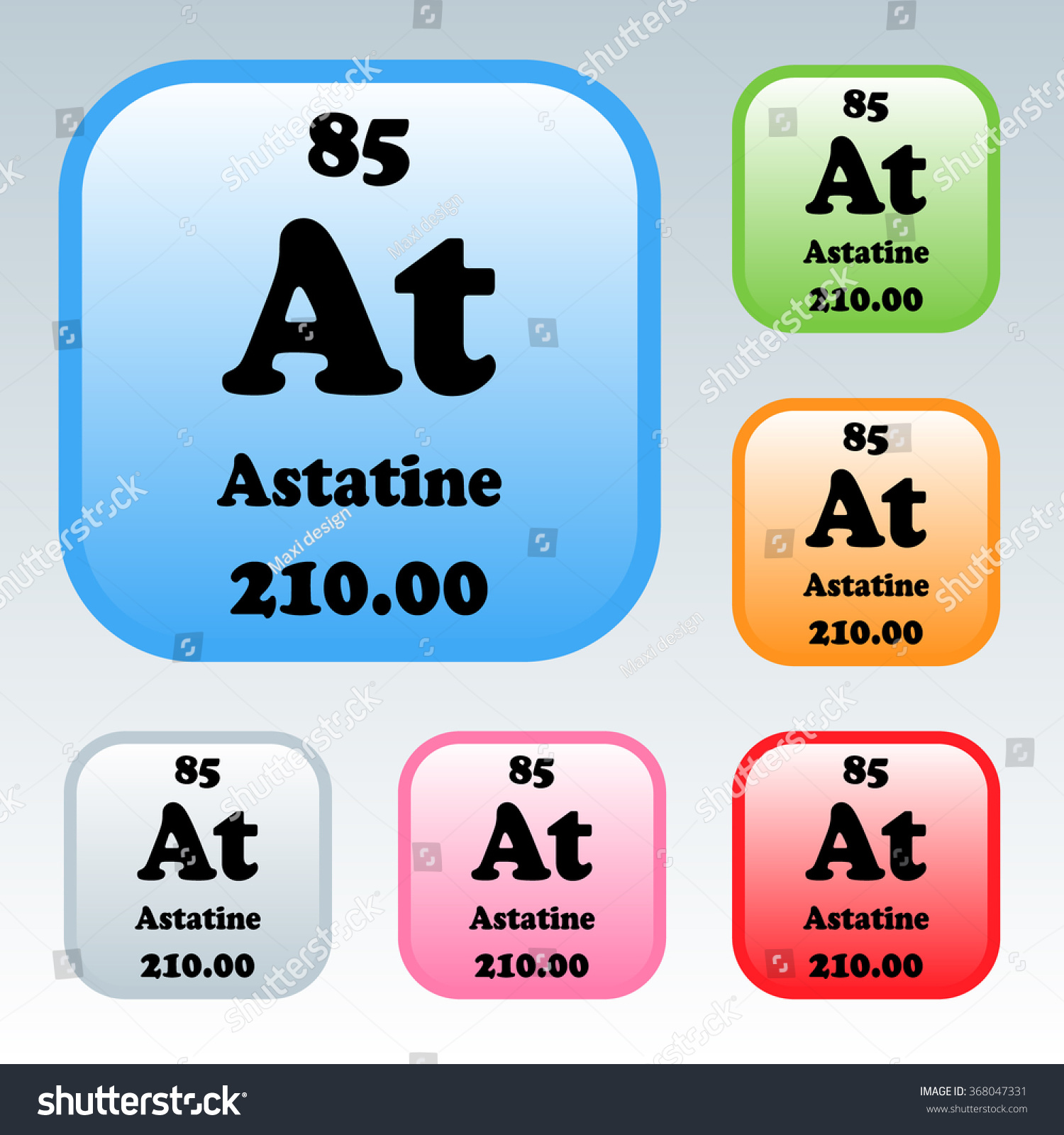 Periodic Table Elements Astatine Vetor Stock Livre De Direitos 368047331 Shutterstock