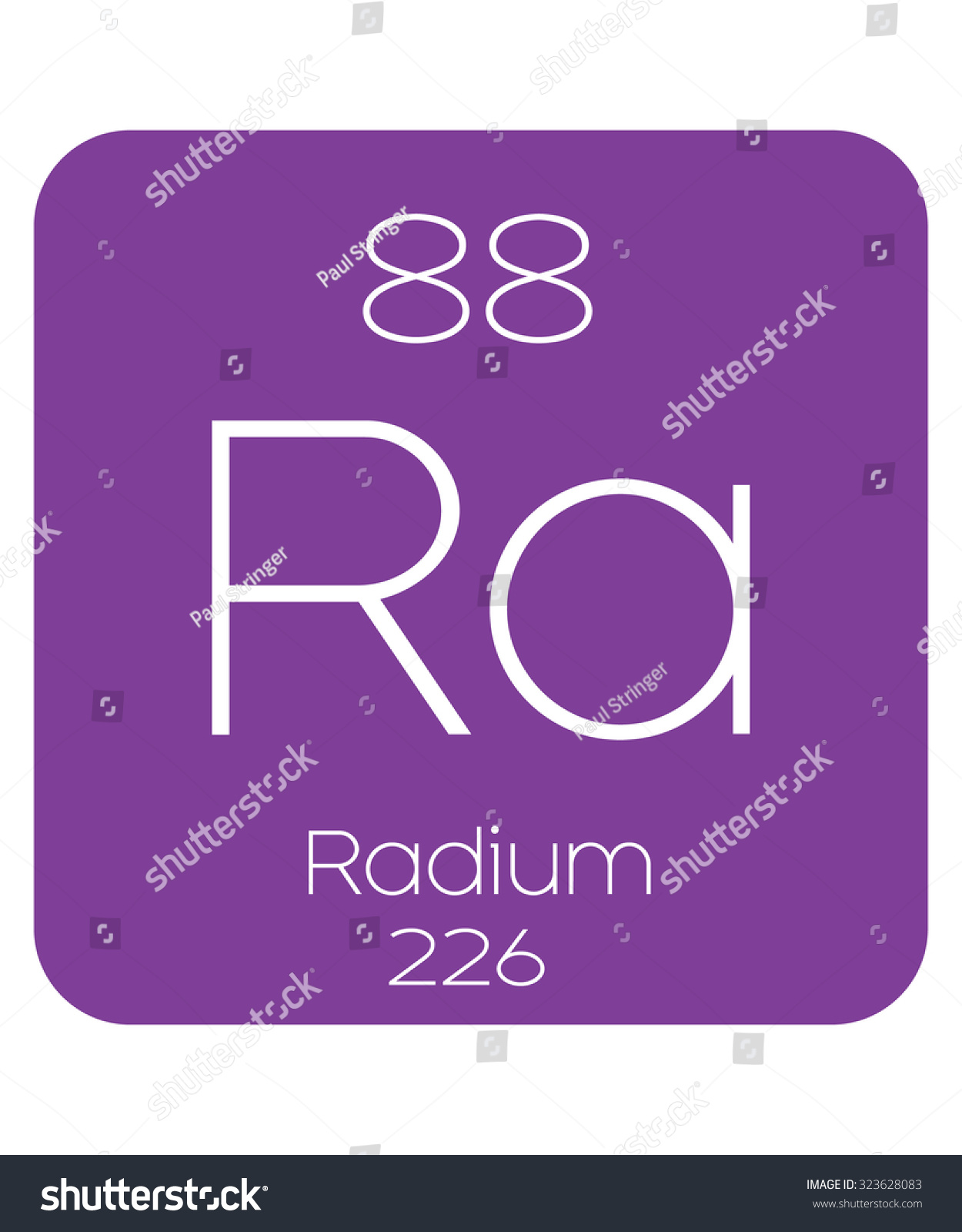 Periodic Table Elements Radium Stock Vector (Royalty Free) 323628083 ...