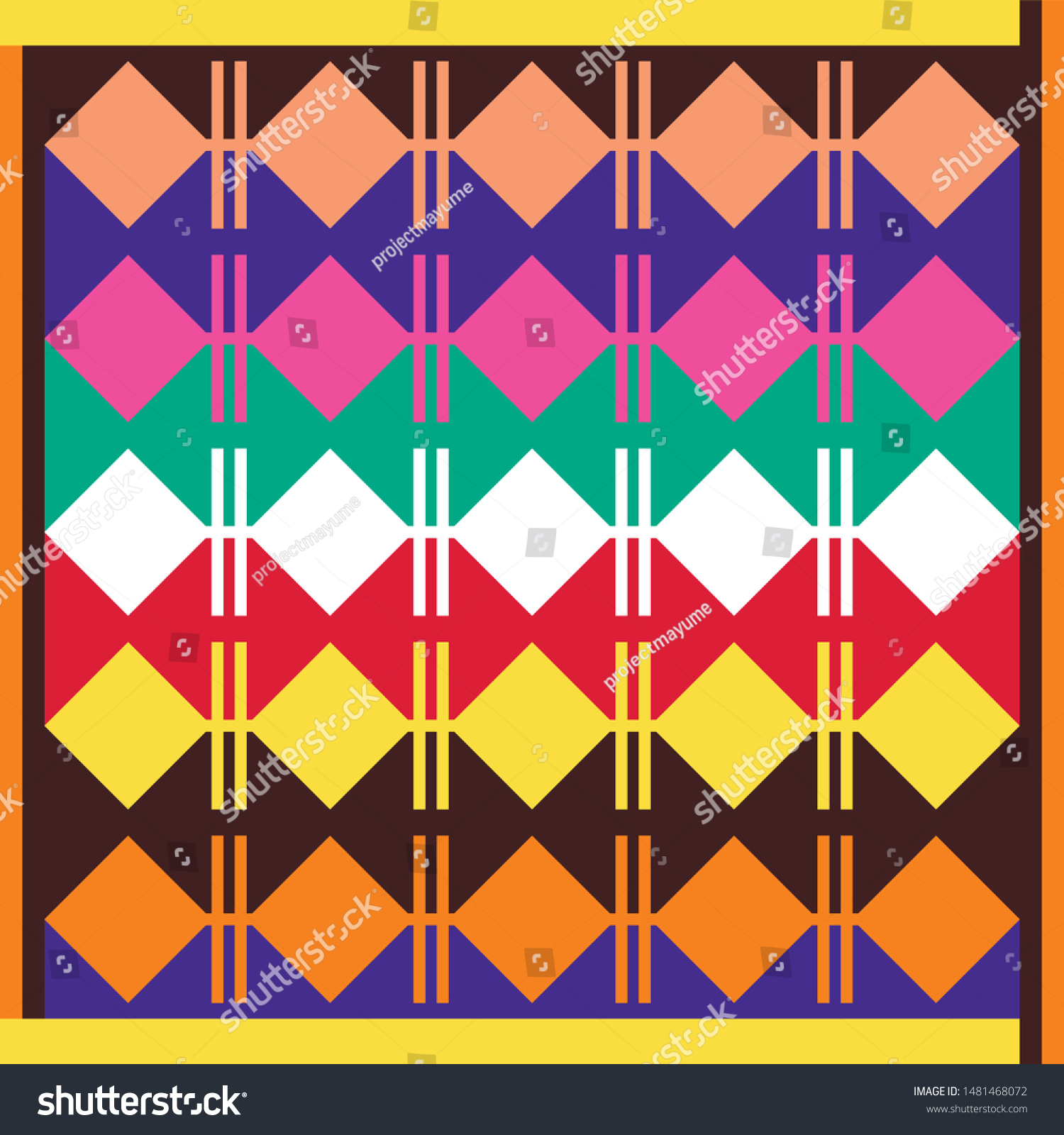 Philippine Tausug Ethnictribal Patterns Stock Vector Royalty Free