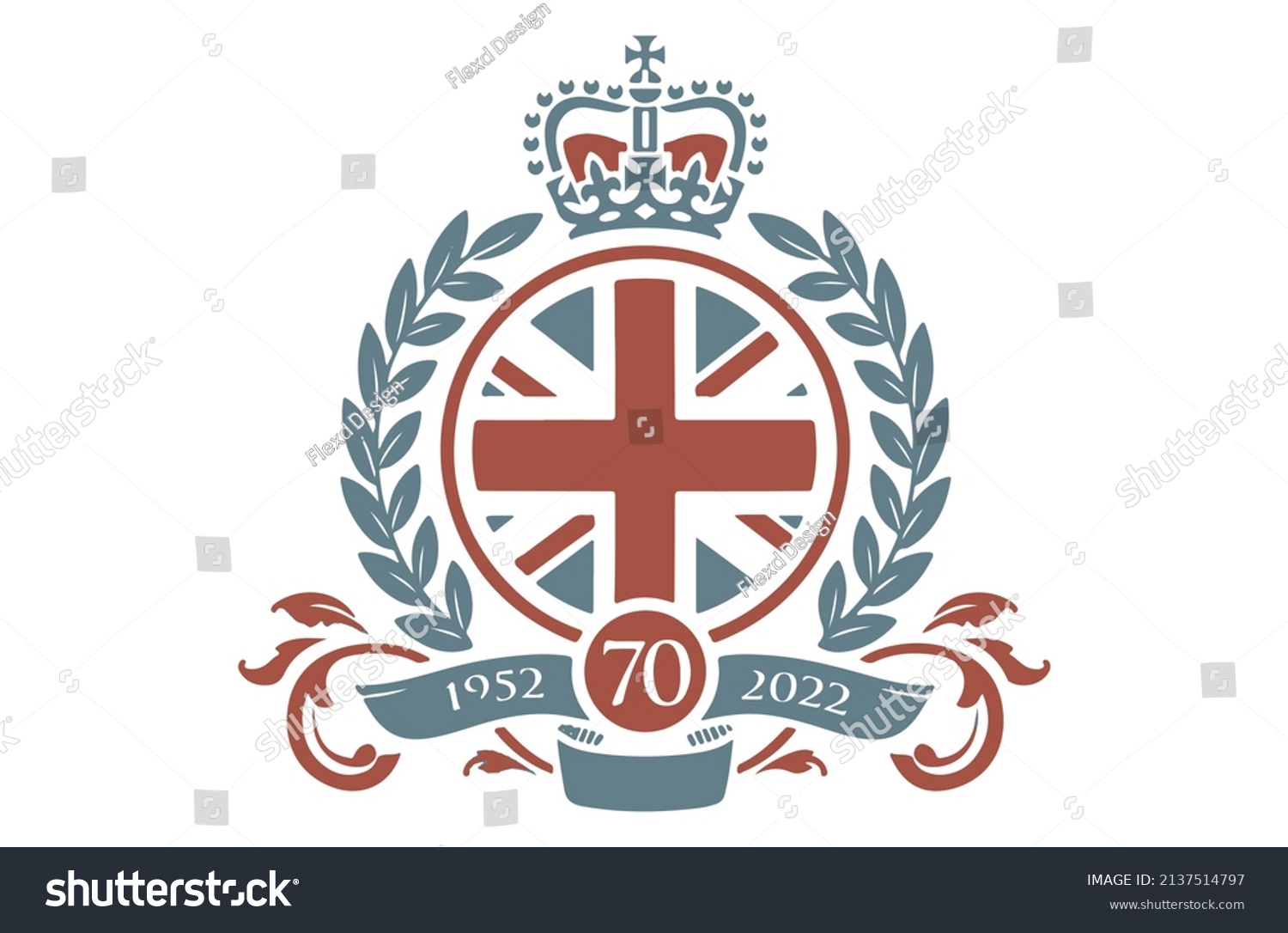 SVG of The Queen's Platinum Jubilee celebration svg