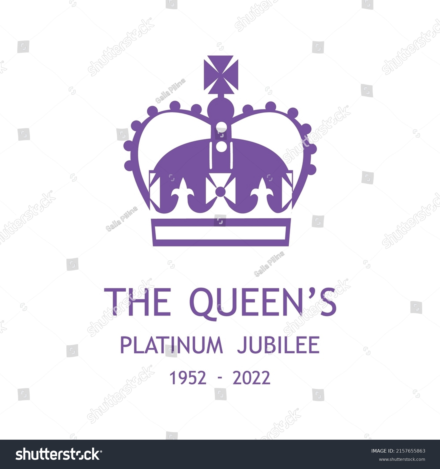 SVG of The Queen's Platinum Jubilee celebration. svg