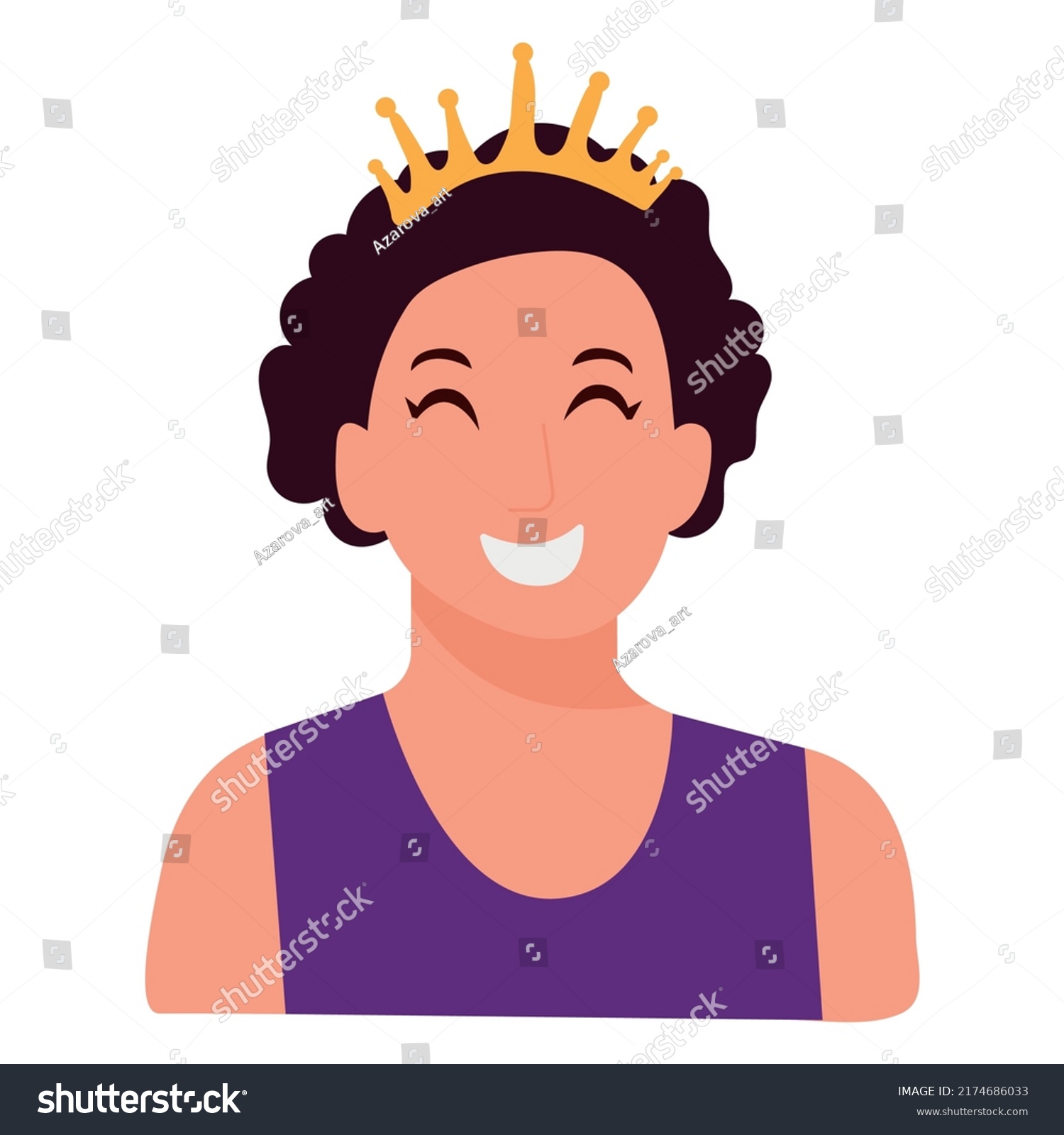 SVG of The Queen's Platinum Jubilee celebration banner with happy Queen. Ideal design for banners, flayers, social media, stickers, greeting cards. queen avatar svg