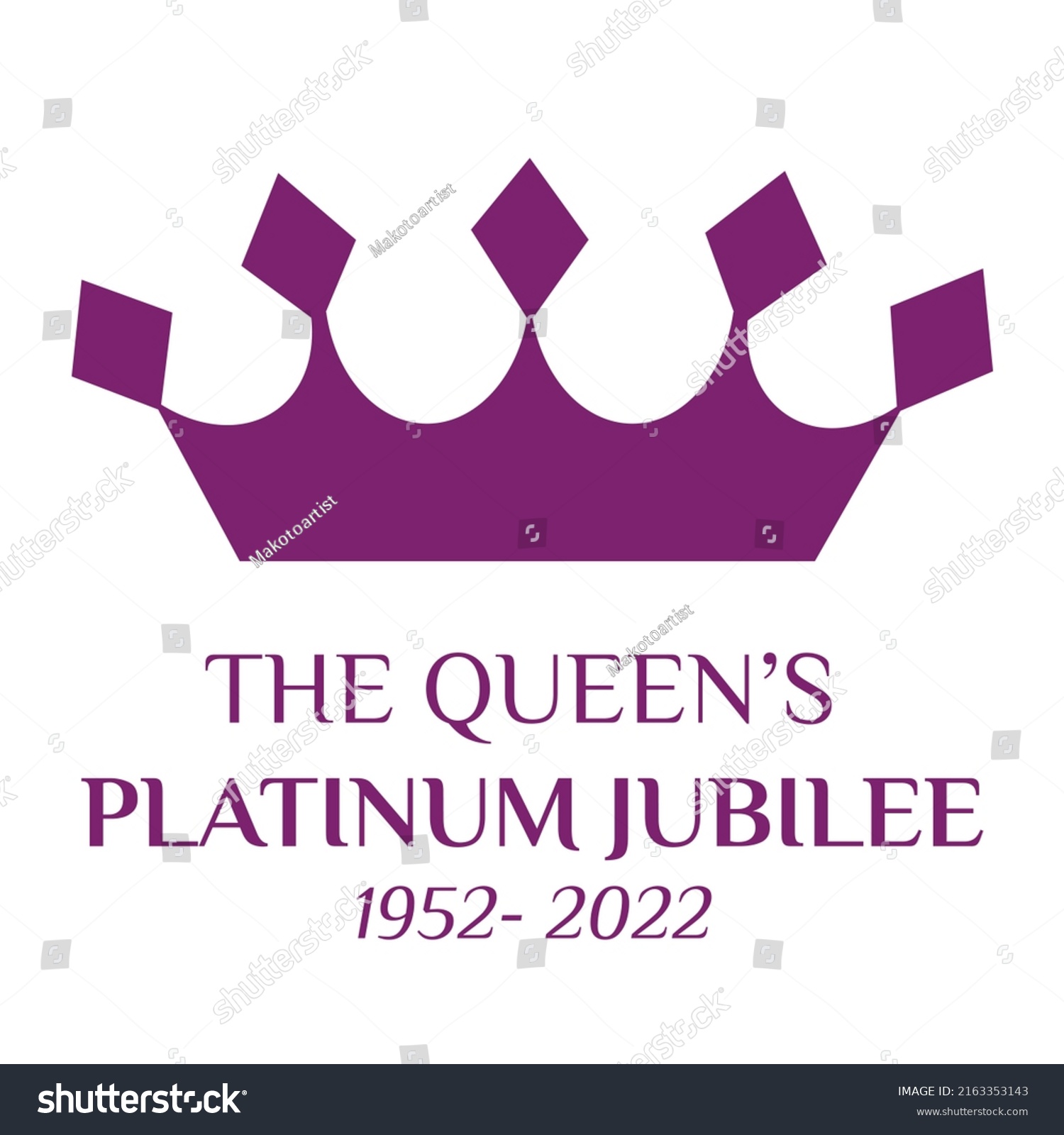 SVG of The Queen's Platinum Jubilee celebration banner with side   in crown 70 years  Ideal design for banners, flayers, social media, stickers, greeting card svg