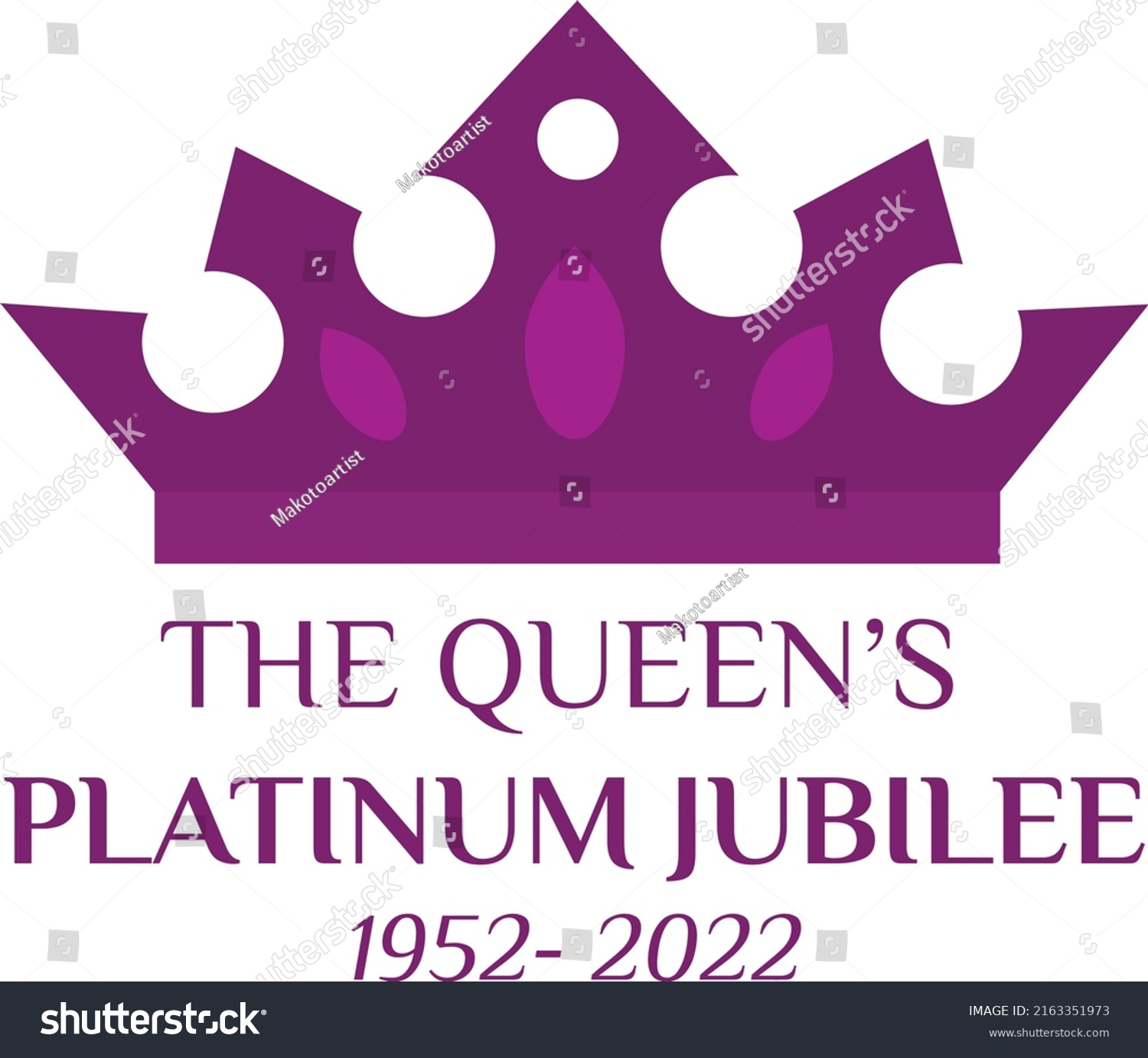 SVG of The Queen's Platinum Jubilee celebration banner with side profile  in crown 70 years Ideal design for banners, flayers, social media, stickers, greeting card svg