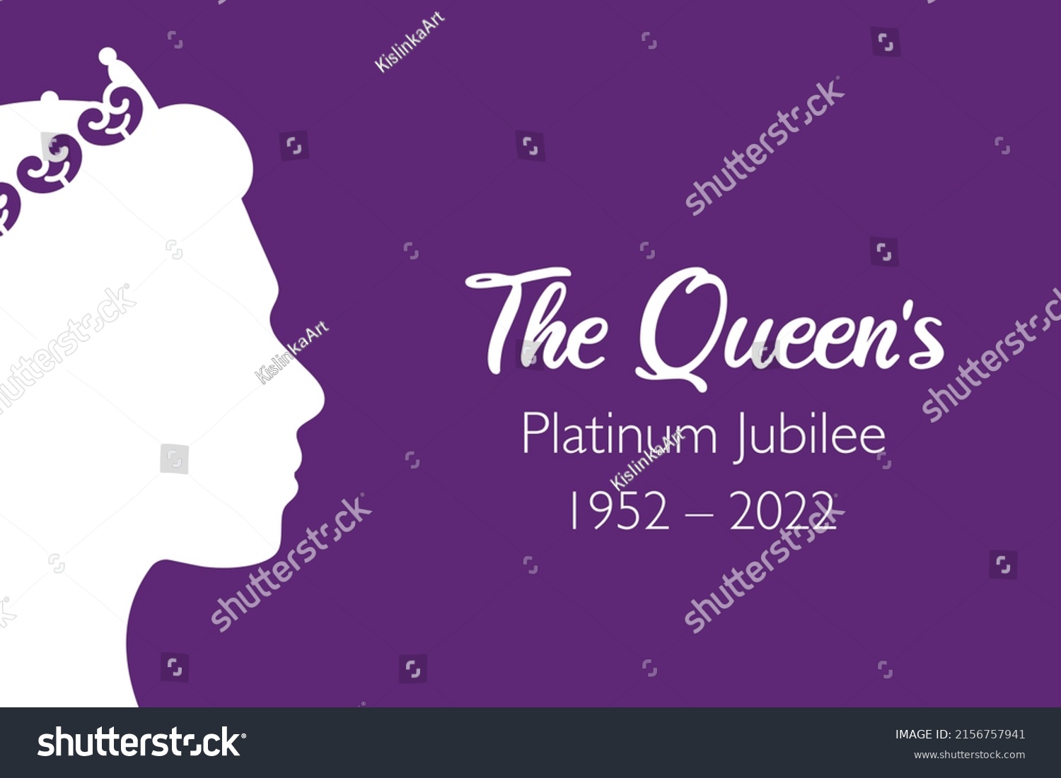 SVG of The Queen's Platinum Jubilee celebration banner with side profile of Queen Elizabeth in crown 70 years. Ideal design for banners, flayers, social media, stickers, greeting cards. 
 svg