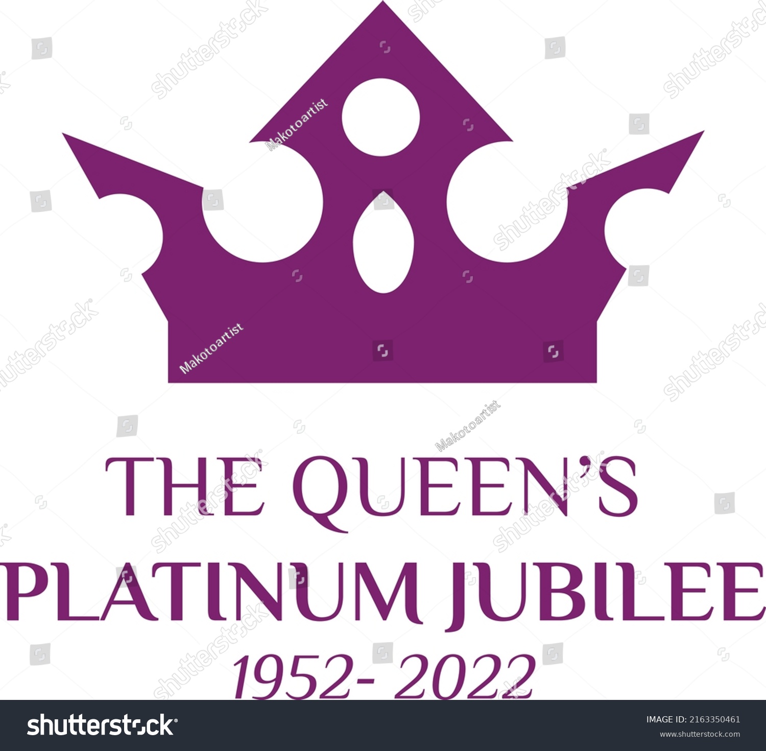SVG of The Queen's Platinum Jubilee celebration banner with side profile of Queen Elizabeth in crown 70 years. Ideal design for banners, flayers, social media, stickers, greeting cards svg
