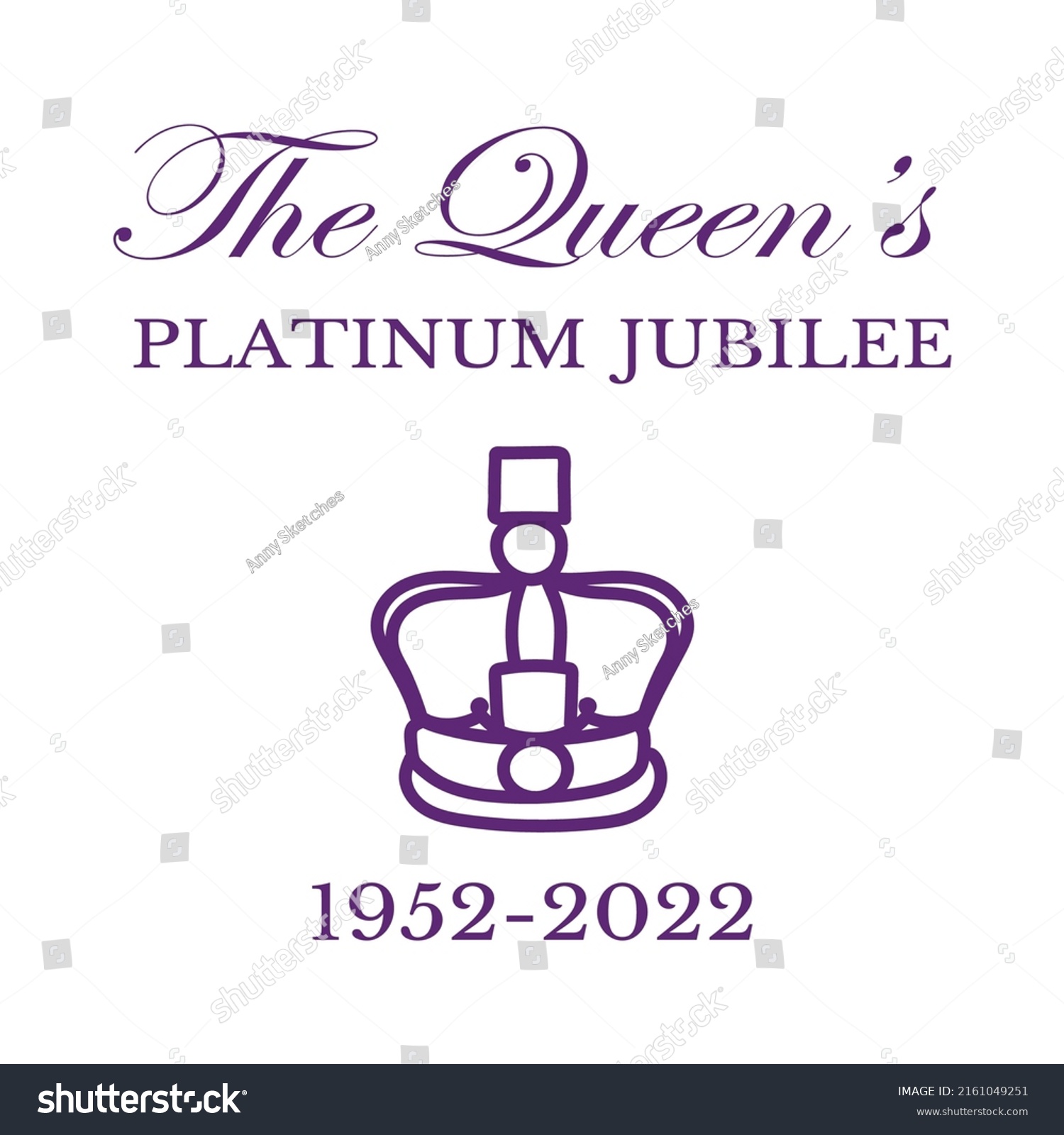 SVG of The Queen's Platinum Jubilee celebration poster with silhouette of Queen Elizabeth on flag background. Vector illustration for Her Majesty The Queen on her 70 years of service 1952 - 2022 svg