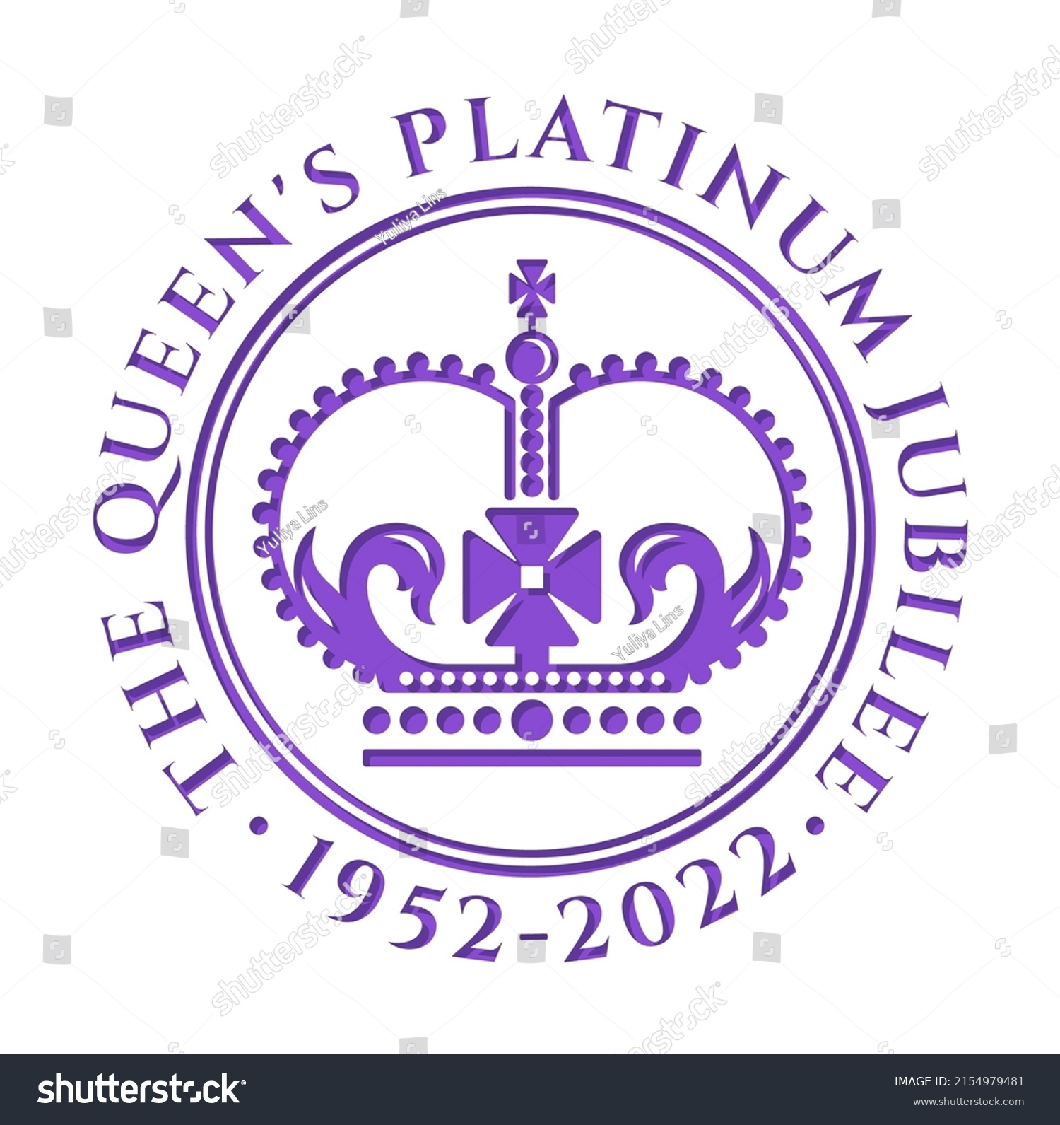 SVG of The Queen's Platinum Jubilee. 2022. Celebration Queen Elizabeth. Vector illustration about 70 years of service. Design for banner, greeting card, brochure and more. svg