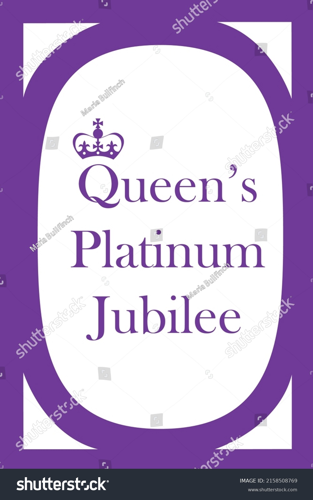 SVG of The Queen's Platinum Jubilee celebration. Queen's crown. 1952-2022. Design for banner, poster, card, print, social media. svg