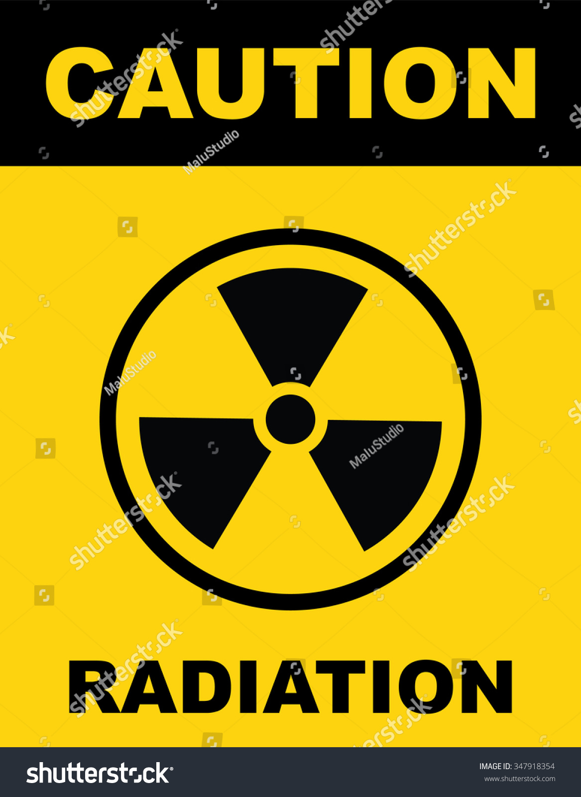 Radiation Icon Radiation Symbol Vector Illustration Stock Vector ...