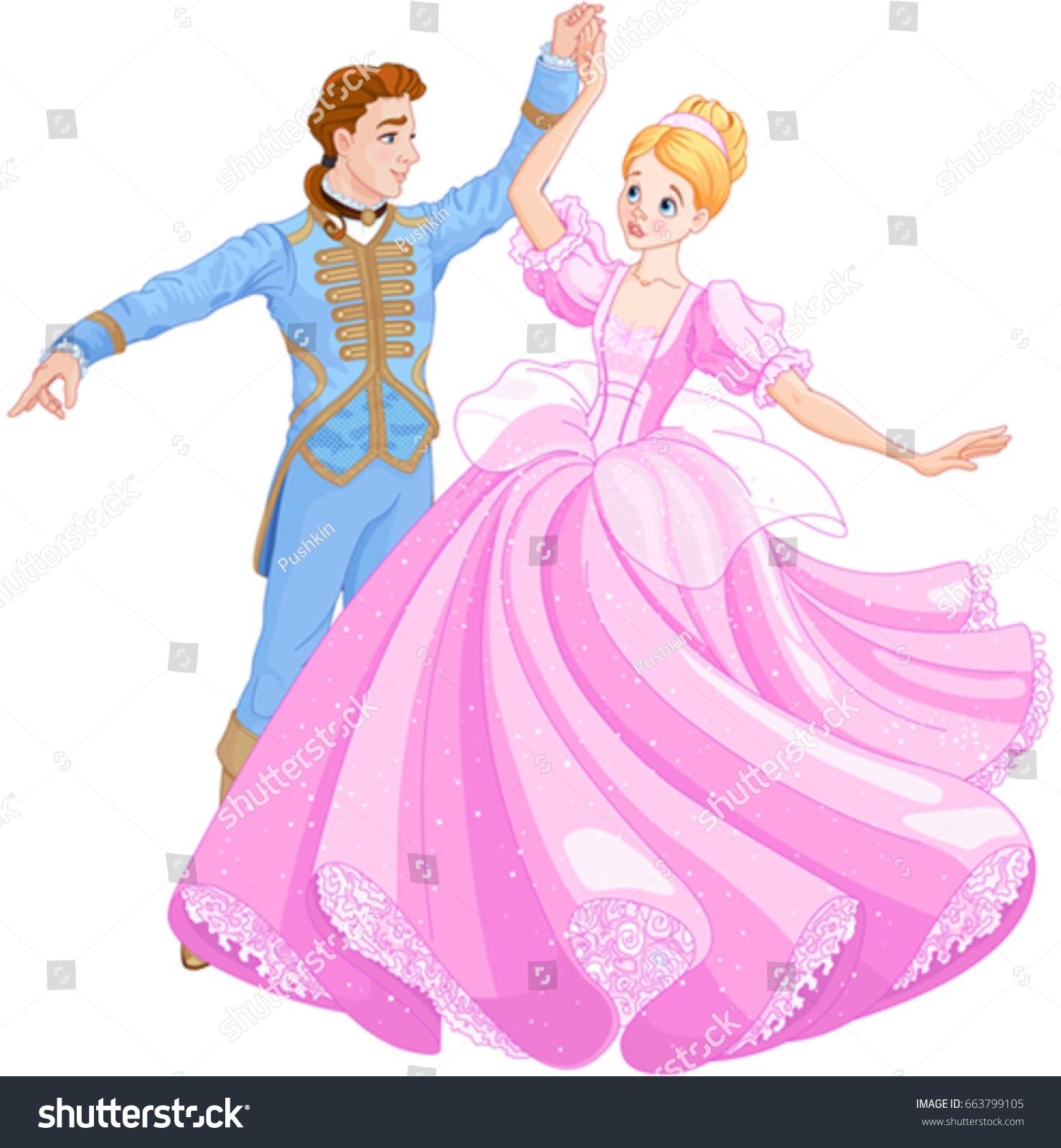 SVG of The royal ball dance of Cinderella and Prince svg