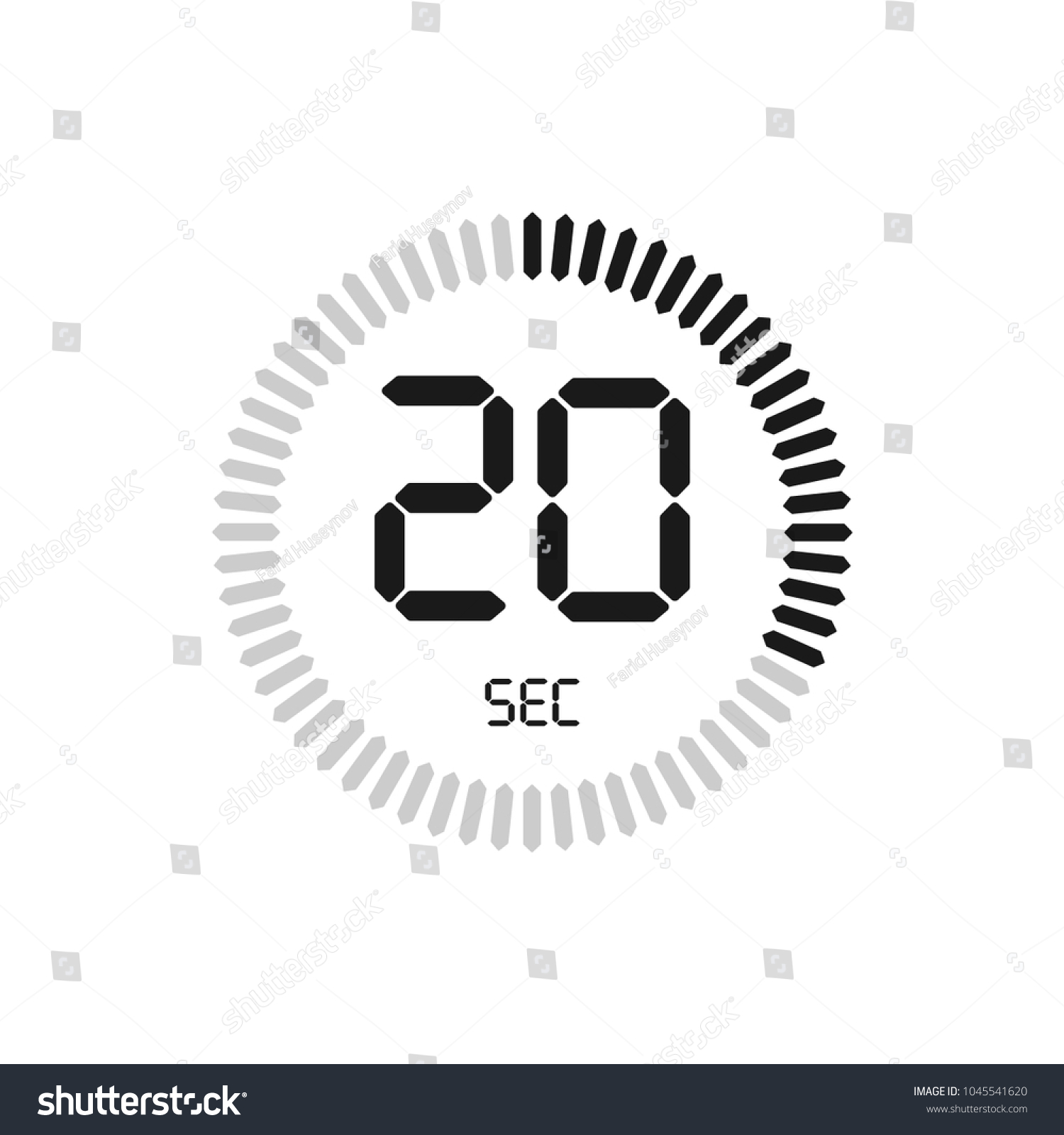 秒 ストップウォッチベクター画像アイコン デジタルタイマー 時計と時計 タイマー カウントダウン記号 のベクター画像素材 ロイヤリティフリー Shutterstock