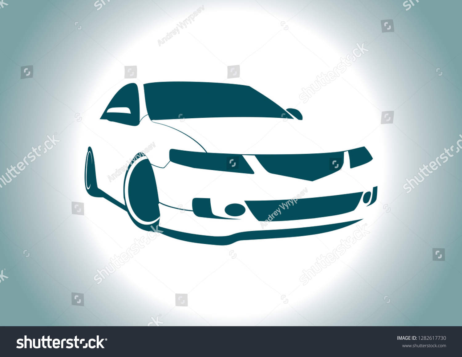 Silhouette Car Stock Vector (Royalty Free) 1282617730 | Shutterstock