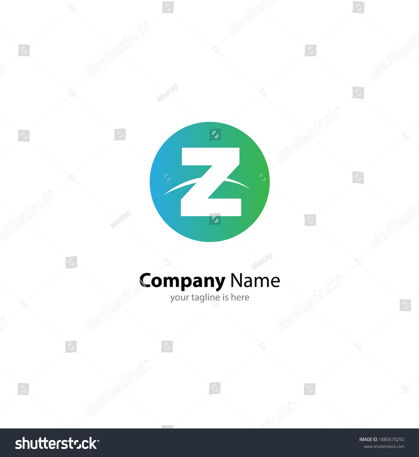 Simple Modern Company Logo Letter Z Stock Vector (Royalty Free ...