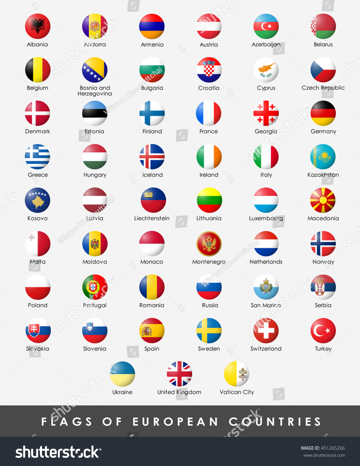 The Sphere Flag Of European Countries.(Eps10 Art Vector) - 451265266 ...