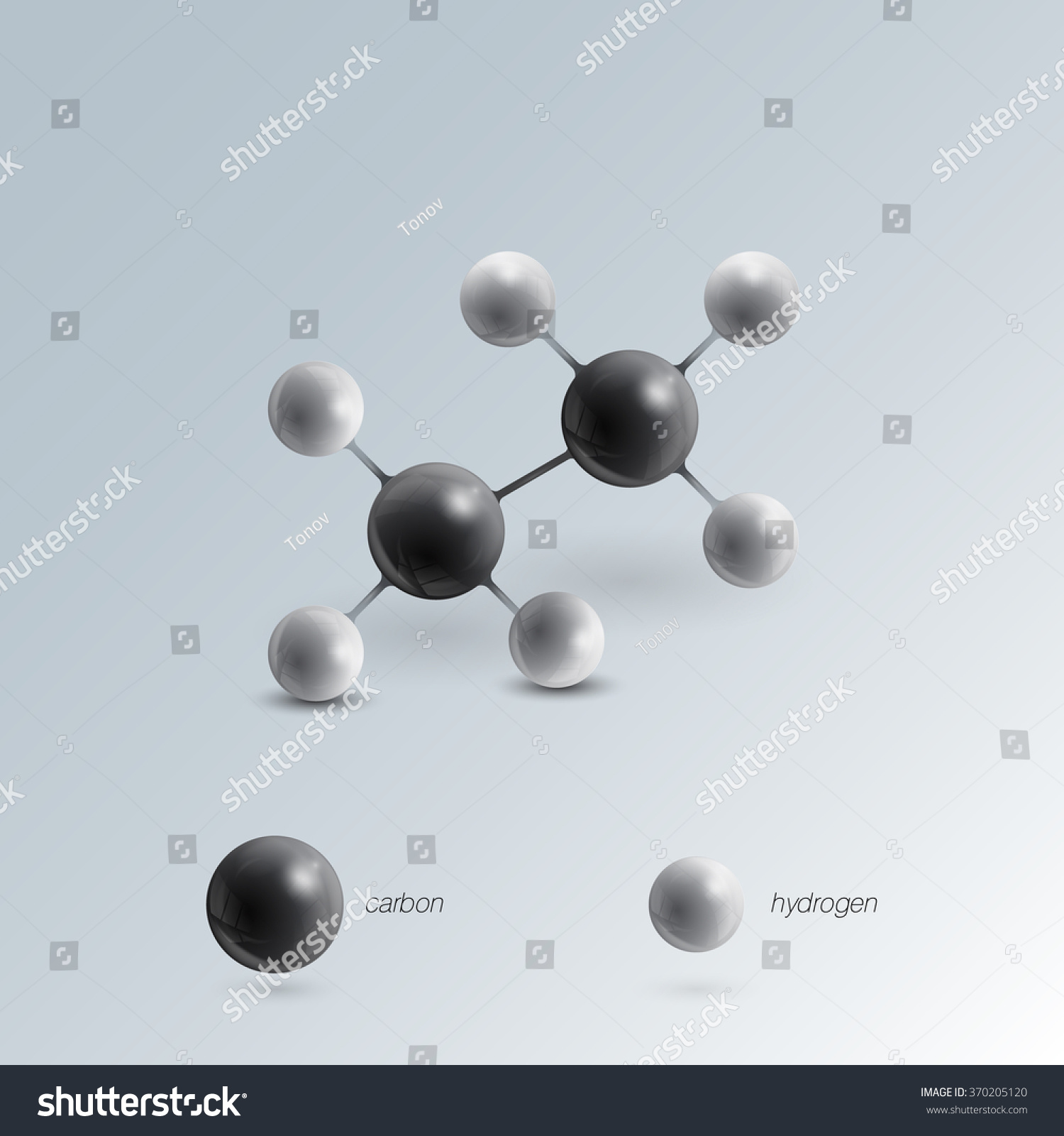 Structural (ปลอดค่าลิขสิทธิ์ เวกเตอร์สต็อก Ethane ... Formula