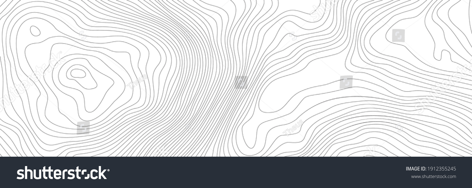 SVG of The stylized height of the topographic contour in lines and contours. The concept of a conditional geography scheme and the terrain path. Ultra wide size. Vector illustration. svg