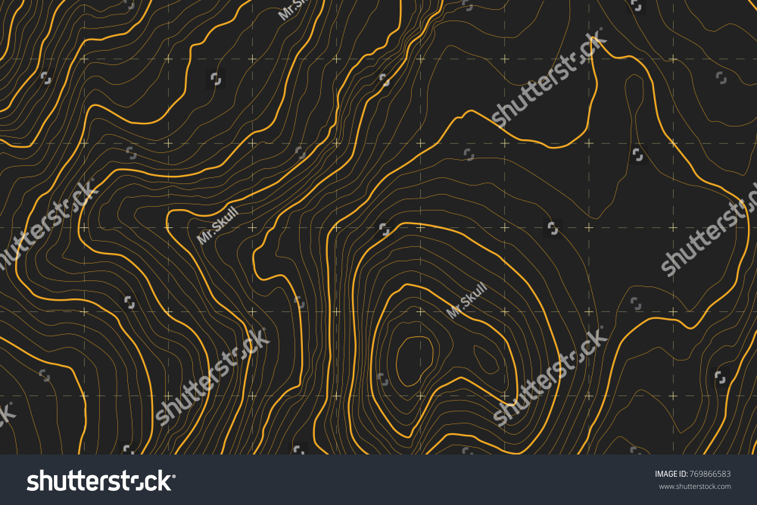 SVG of The stylized height of the topographic map contour in lines and contours. The concept of a conditional geography scheme and the terrain path. Orange lines on a dark background. Vector illustration. svg