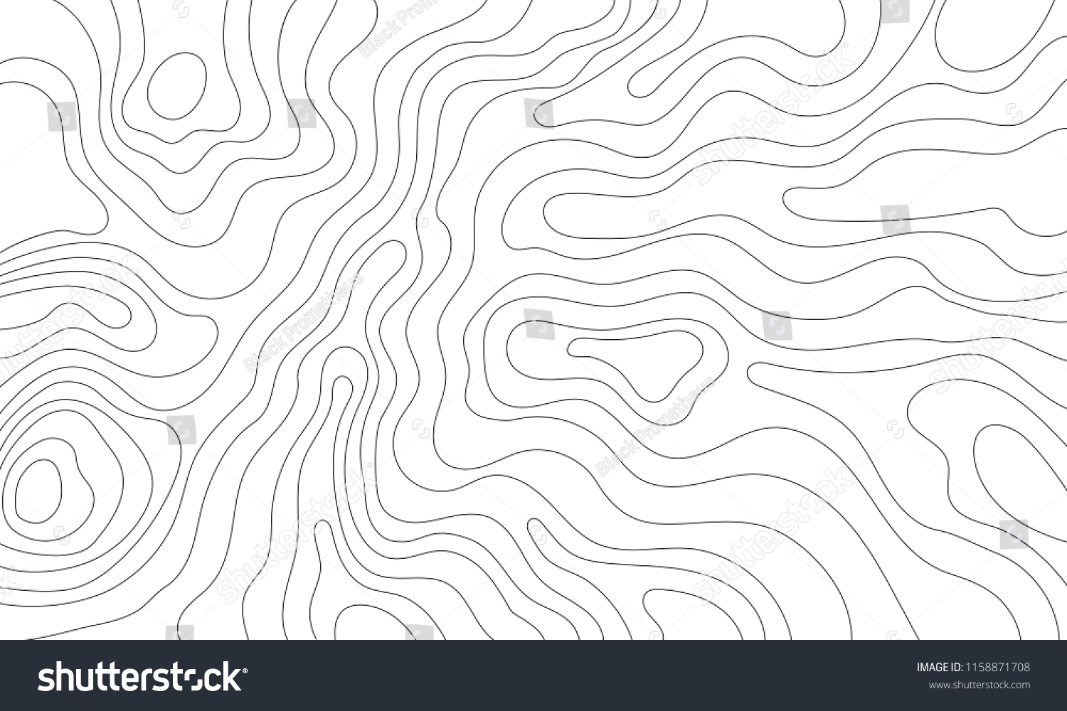 SVG of The stylized height of the topographic map in contour, lines. The concept of a conditional geography scheme and the terrain path. Design materials. Print image, Abstract bacground. Vector illustration svg