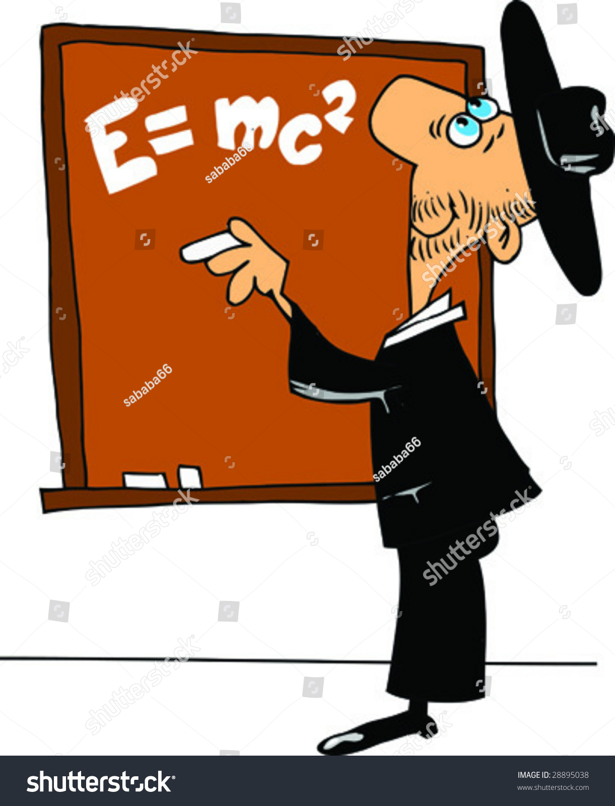 Teacher Board Explains Equation Stock Vector (Royalty Free) 28895038 ...