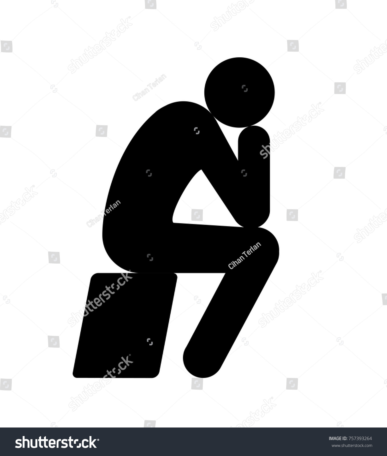 21,056 Thinking man pictogram Images, Stock Photos & Vectors | Shutterstock