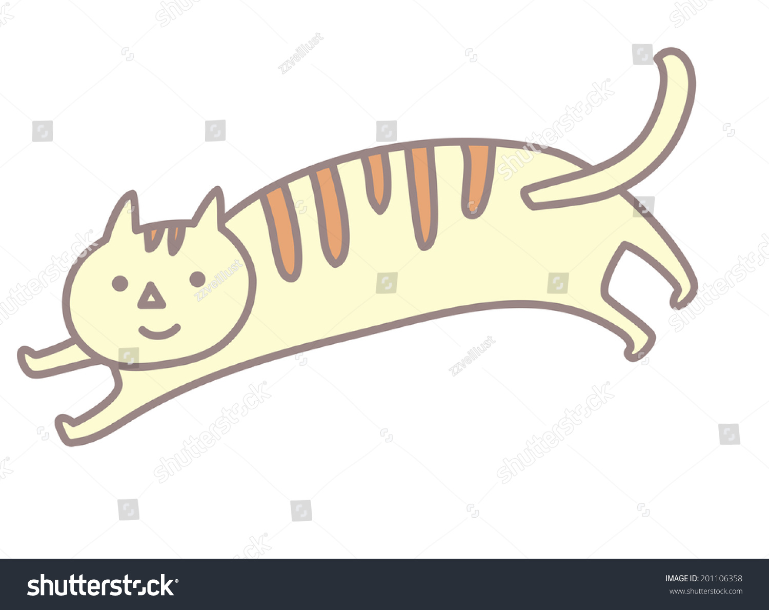 The View Of Cat Stock Vector Illustration 201106358 : Shutterstock