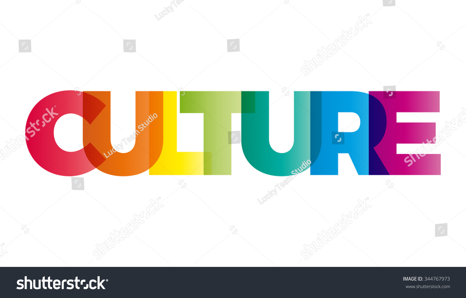 Word Culture Vector Banner Text Colored Stock Vector 344767973 ...