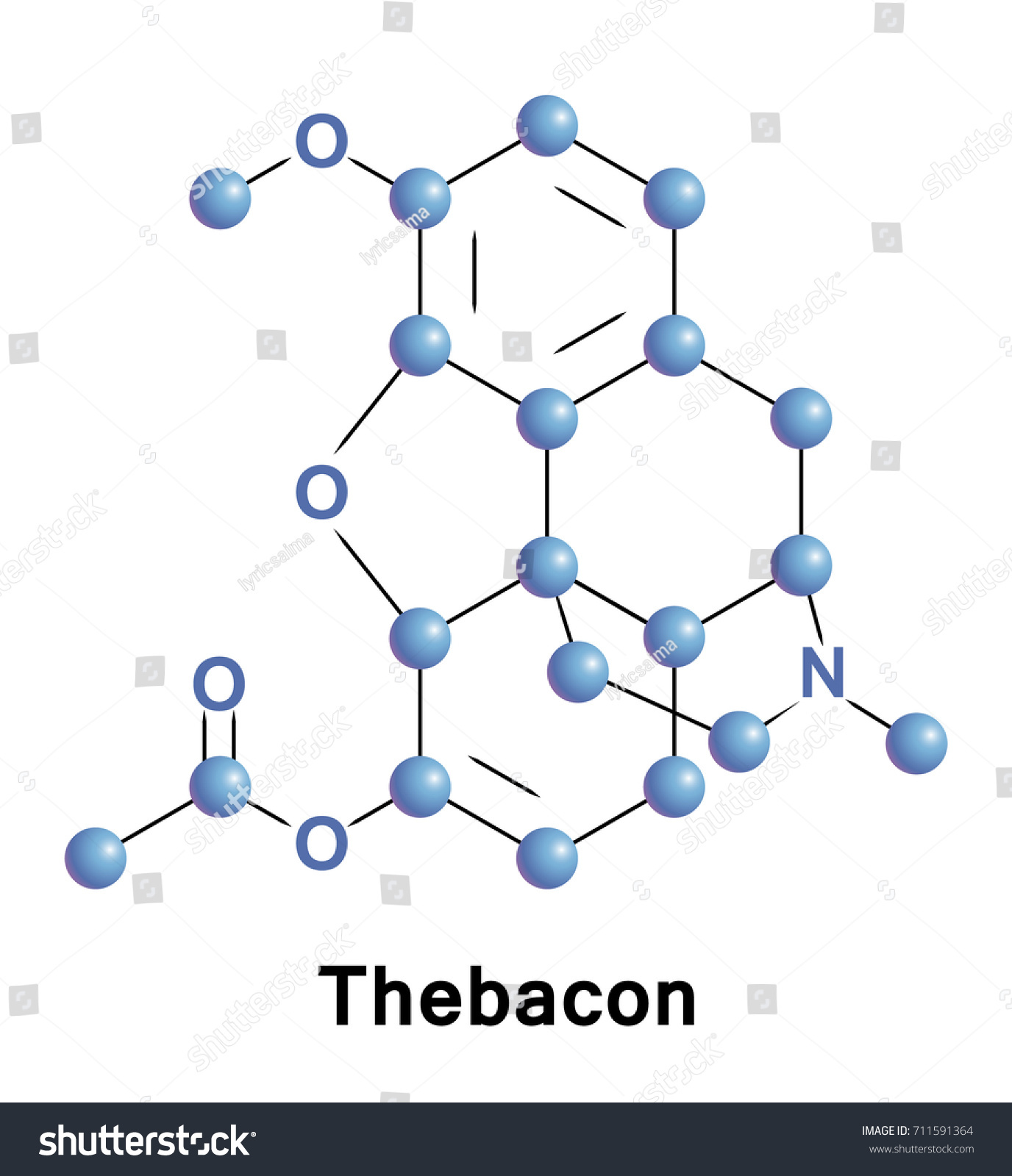 SVG of Thebacon, or dihydrocodeinone enol acetate, is a semisynthetic opioid that is similar to hydrocodone and is most commonly synthesised from thebaine svg